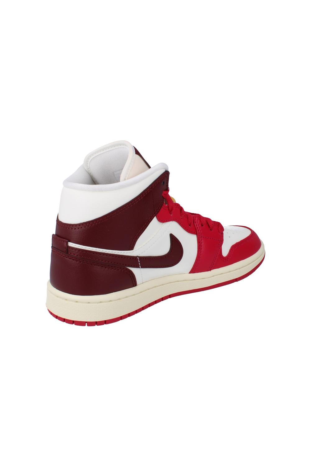 Red Nike Womens Air Jordan 1 Mid Trainers, Image 4 of 6