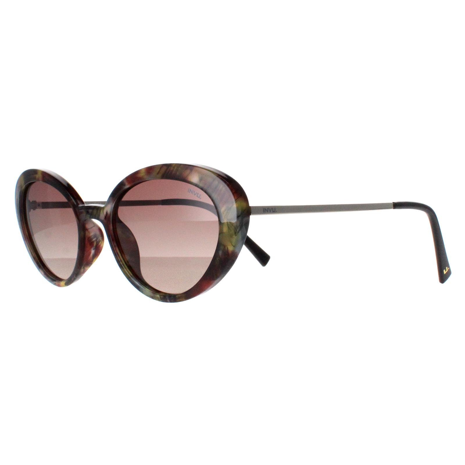 Brown Invu Brown Oval Cloud Brown Sage Tortoise Brown Polarized B2108, Image 2 of 5