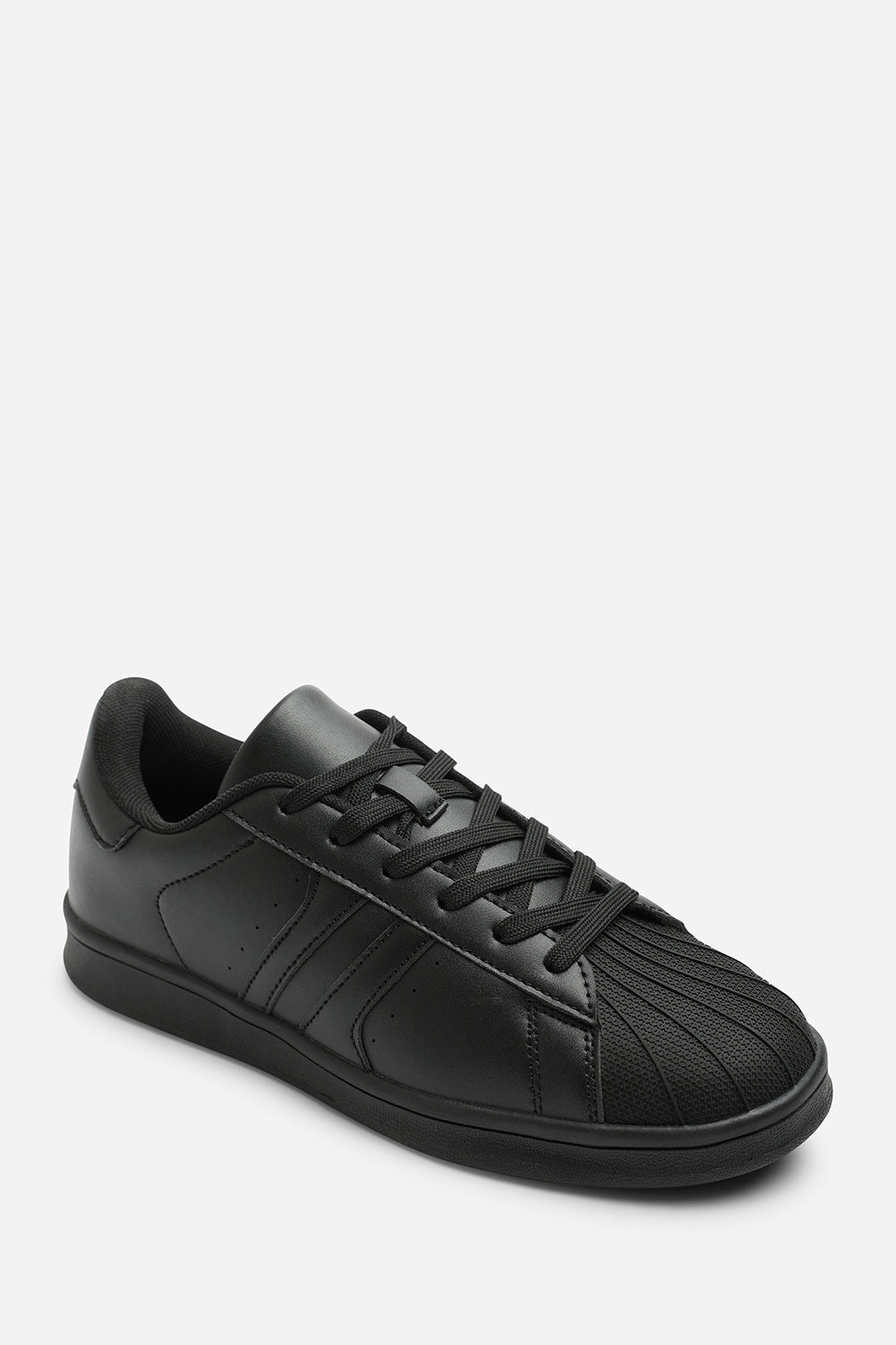 Black Yamileth Stripe Panel Detailed Trainer, Image 3 of 6