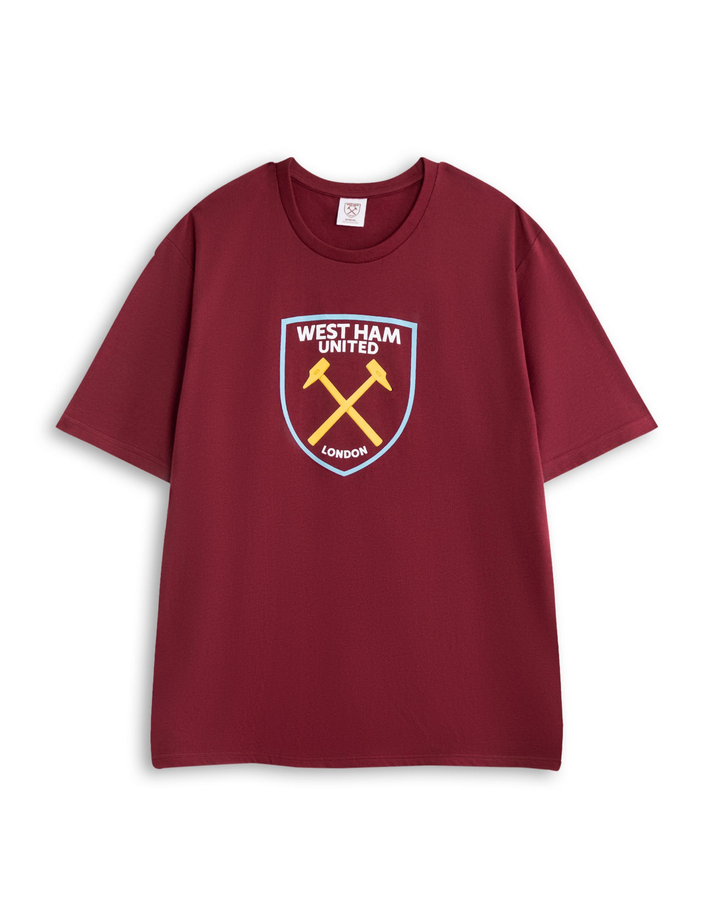 Red West Ham United Logo Large Pyjama Set, Image 3 of 6