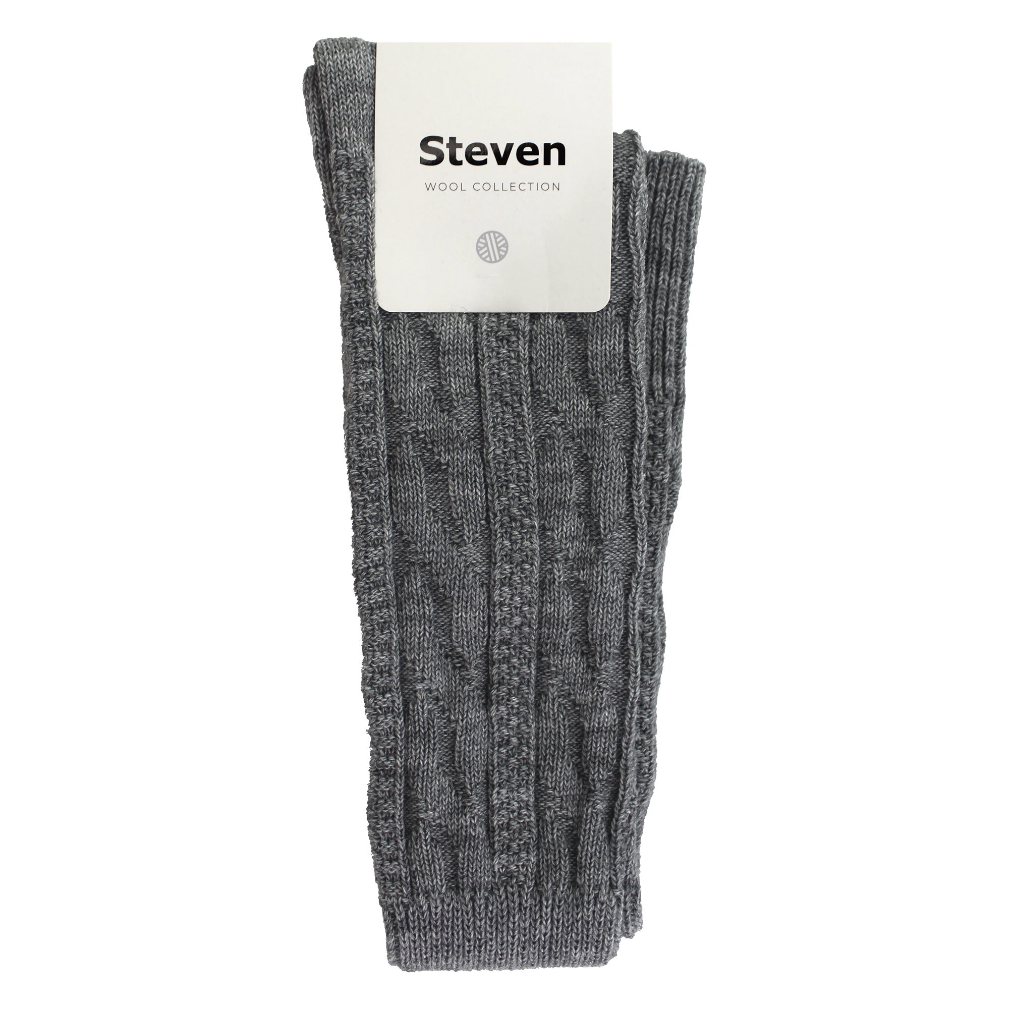 Grey 1 Pack Over The Knee Wool Socks, Image 5 of 5