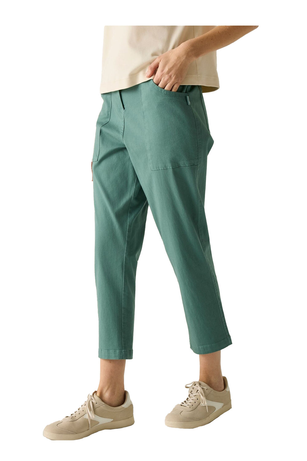Olive Shorebella Capri Trousers, Image 4 of 4