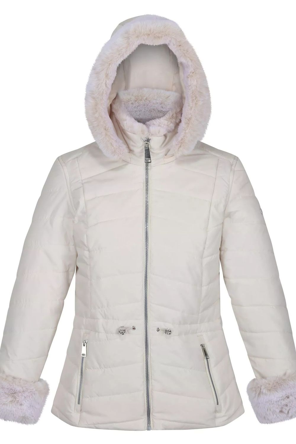 Cream Willabella Faux Fur Trim Jacket, Image 1 of 4