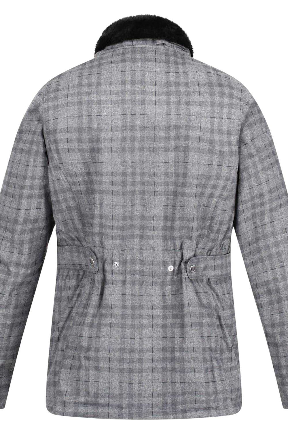 Grey Leighton Plaid Waterproof Jacket, Image 2 of 3
