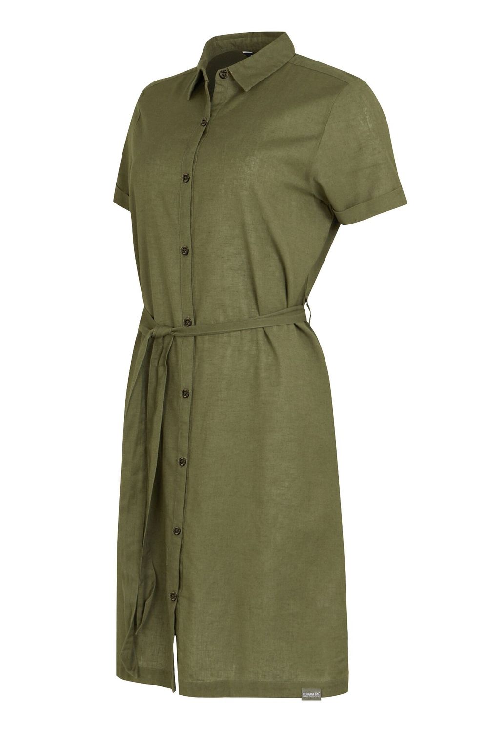 Green Rema Shirt Dress, Image 3 of 4