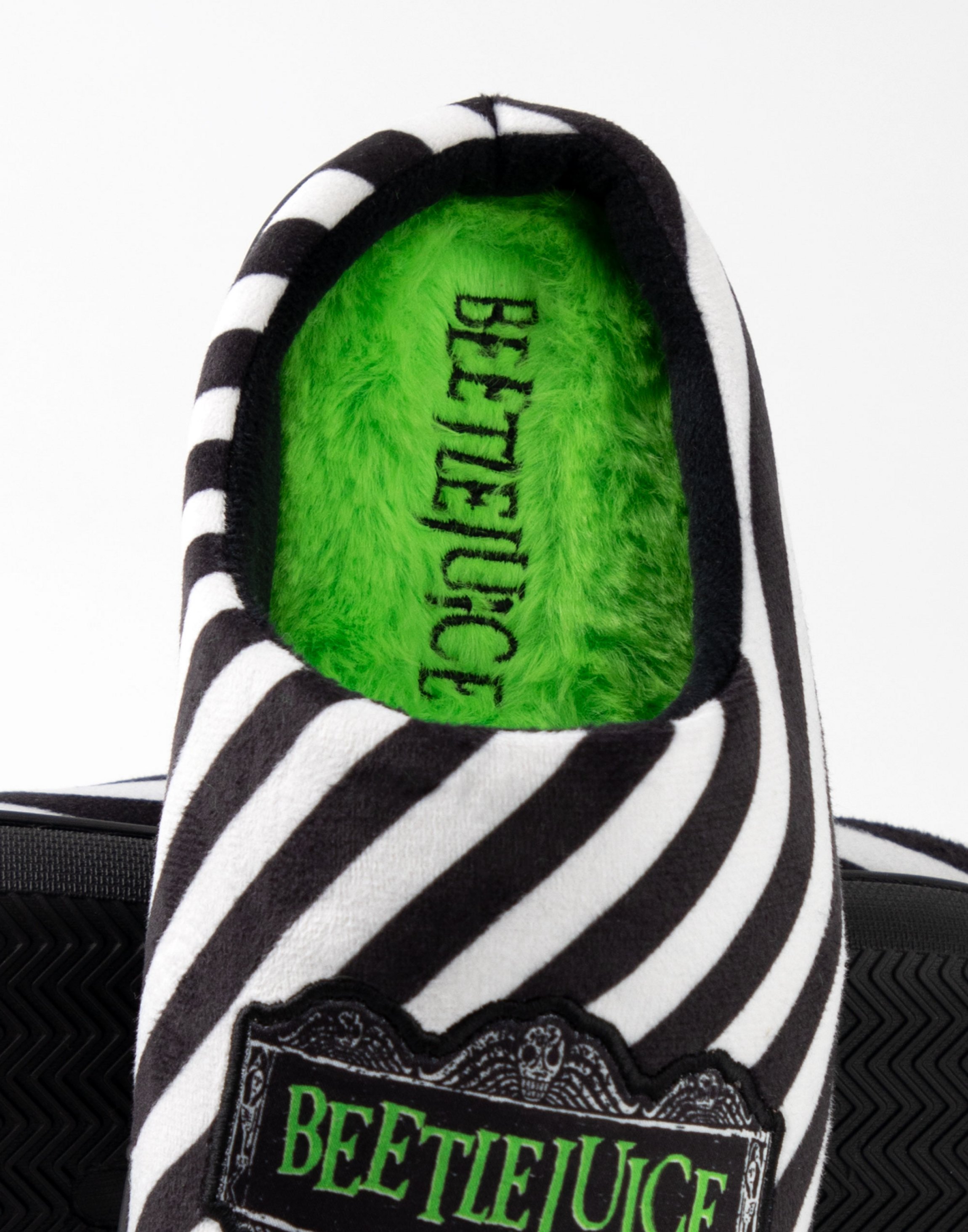 Black Beetlejuice Logo UK Slippers, Image 5 of 6