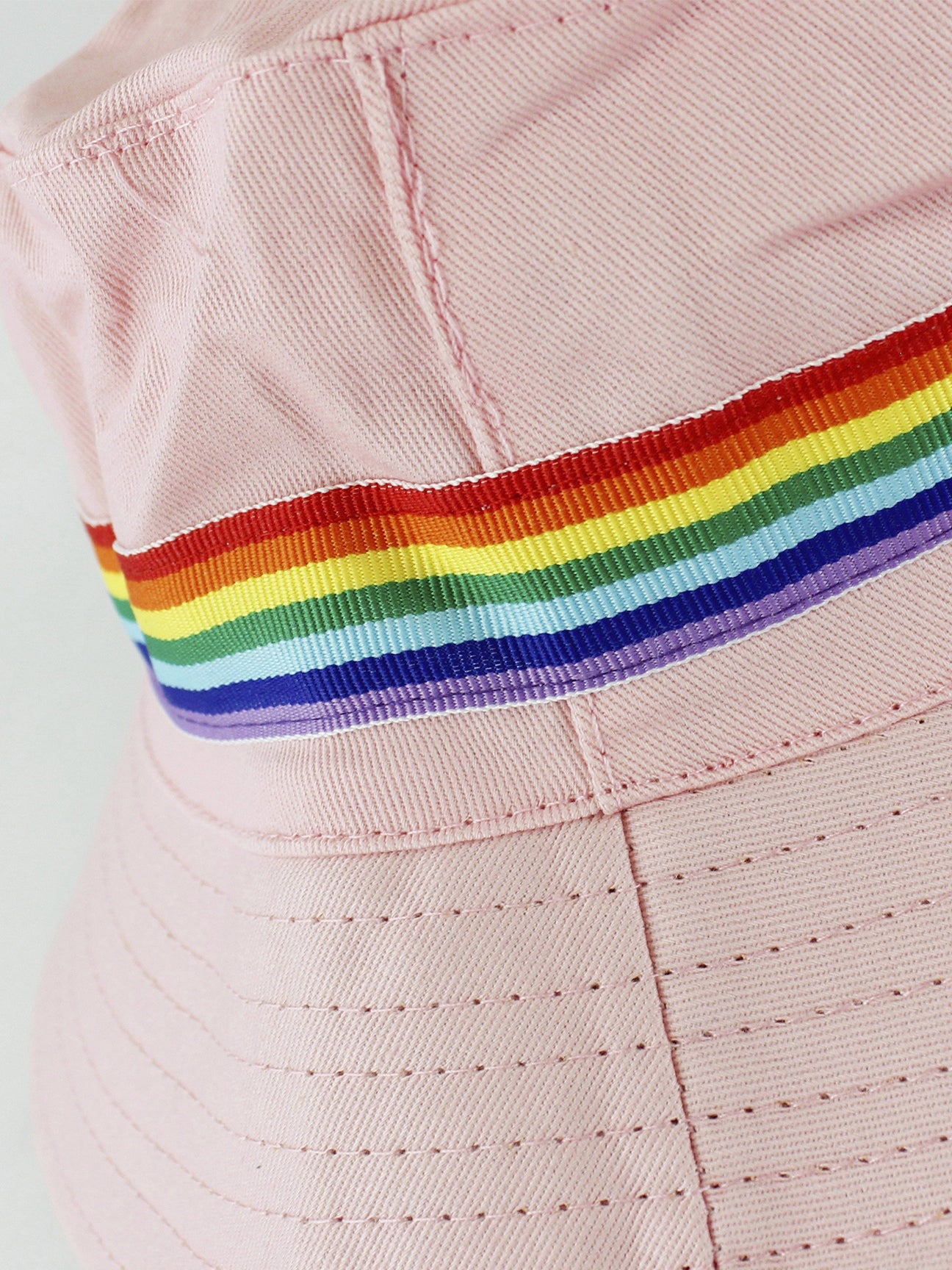 Multi Reversible Bucket Hat with Rainbow Band, Image 2 of 3