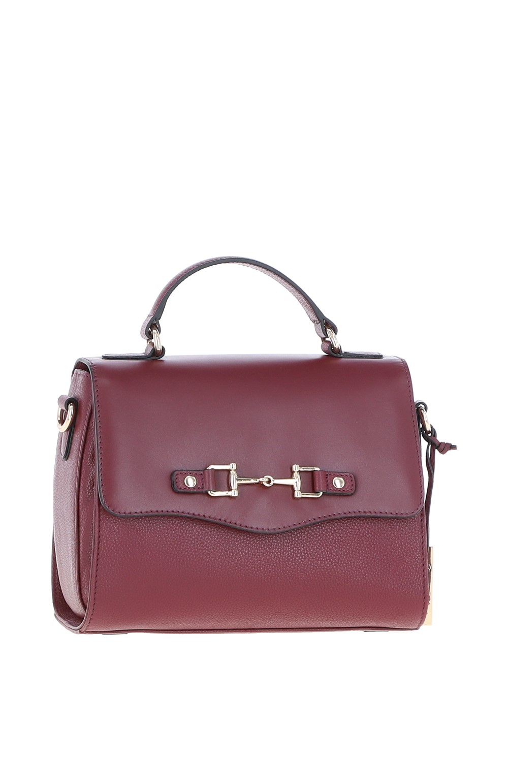 Wine Ashwood Leather Wine Real Leather Flap Over Handbag, Image 1 of 4