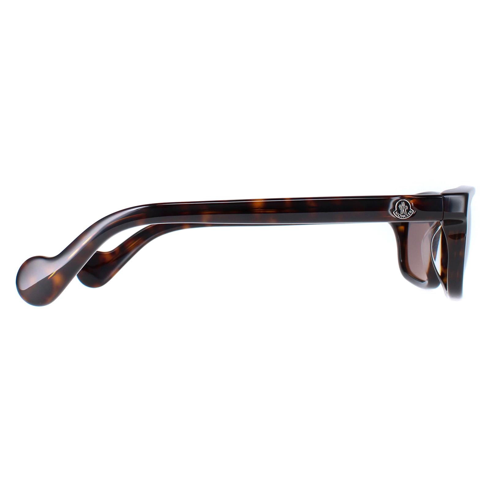 Brown Moncler Brown Rectangle Dark Havana Smoke Mirror ML0116, Image 4 of 4