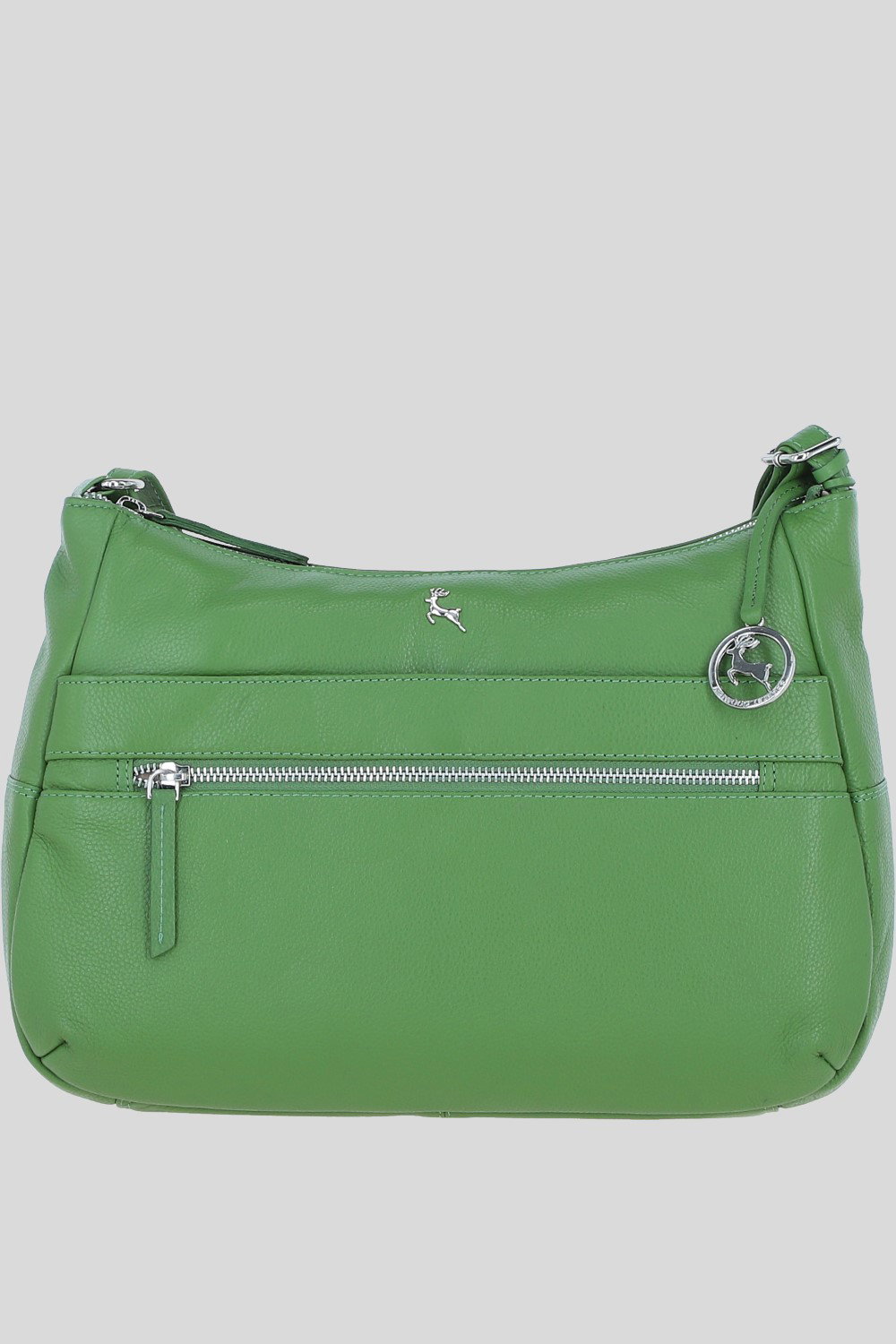 Green 'Meath' Real Leather Shoulder Bag, Image 1 of 5