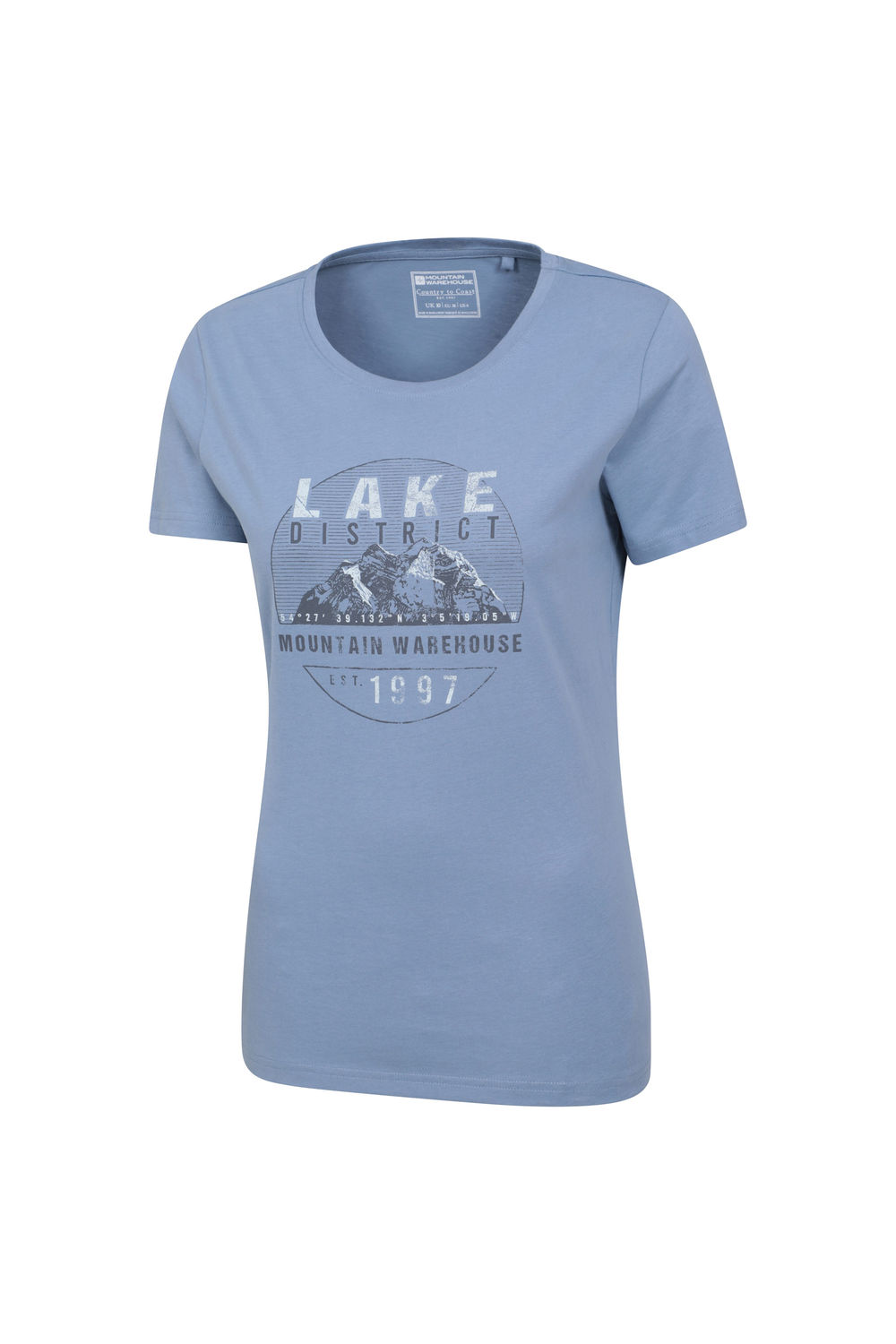 Navy Blue Lake District Printed TShirt, Image 3 of 3