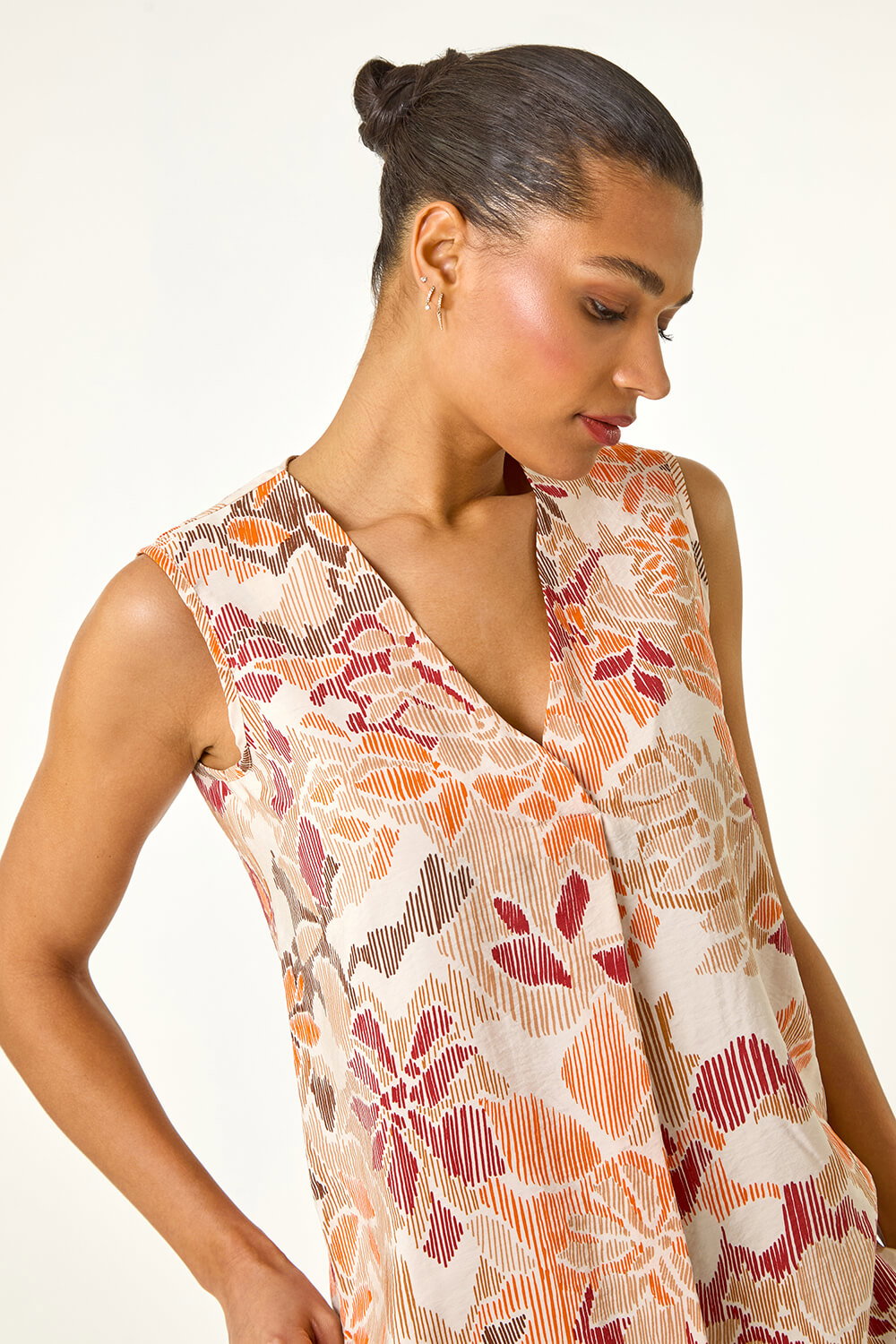 Floral Print Vest