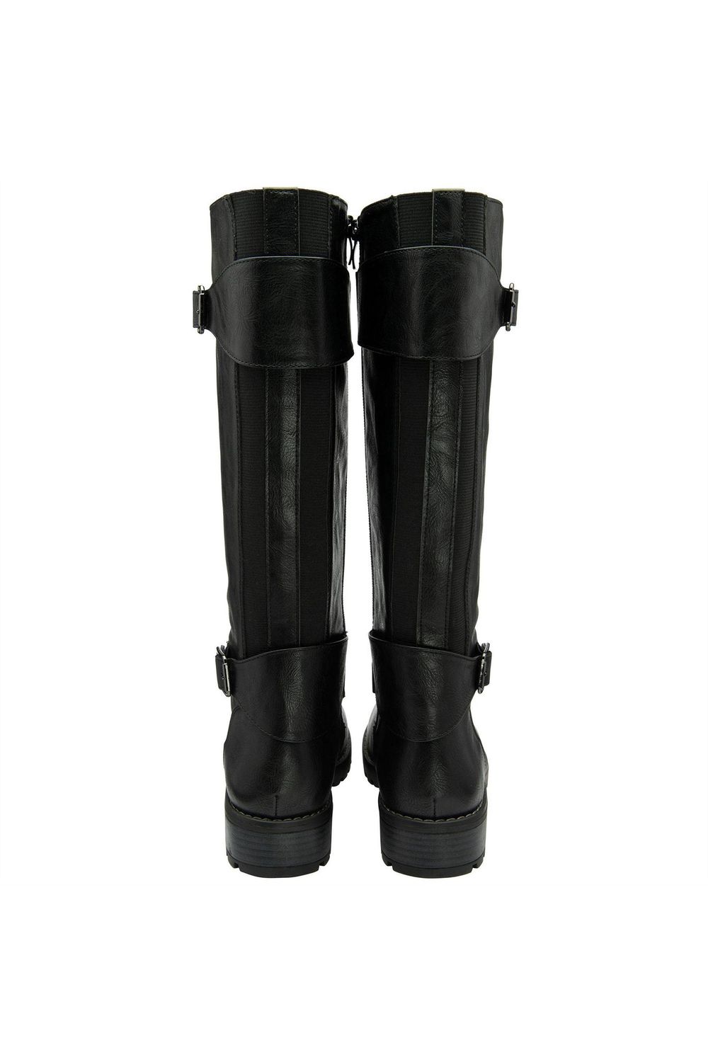 Black Brandi Buckle Detail KneeHigh Boots, Image 2 of 4