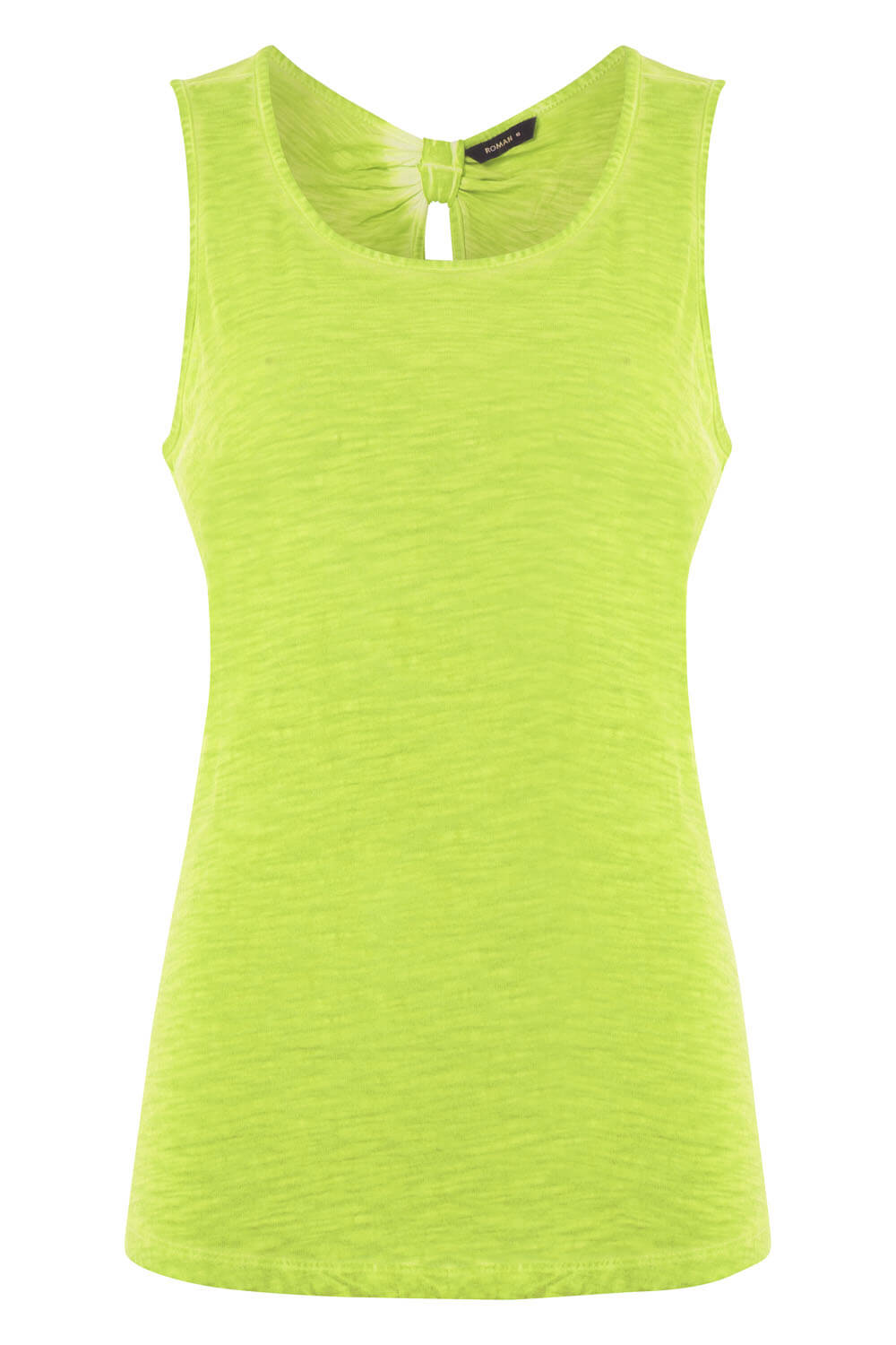 Lime Bow Back Vest Top, Image 6 of 5