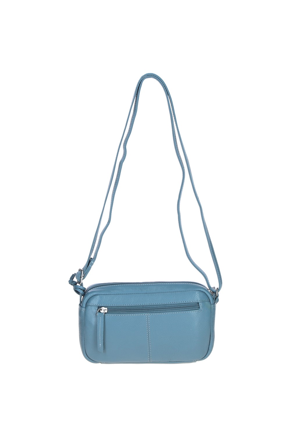 Blue 'Cork' Compact Leather Crossbody Bag, Image 4 of 5