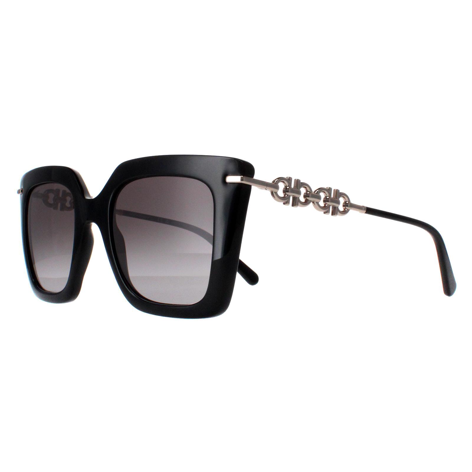 Black Salvatore Ferragamo Black Square Black Smoke Gradient SF1041S, Image 2 of 4