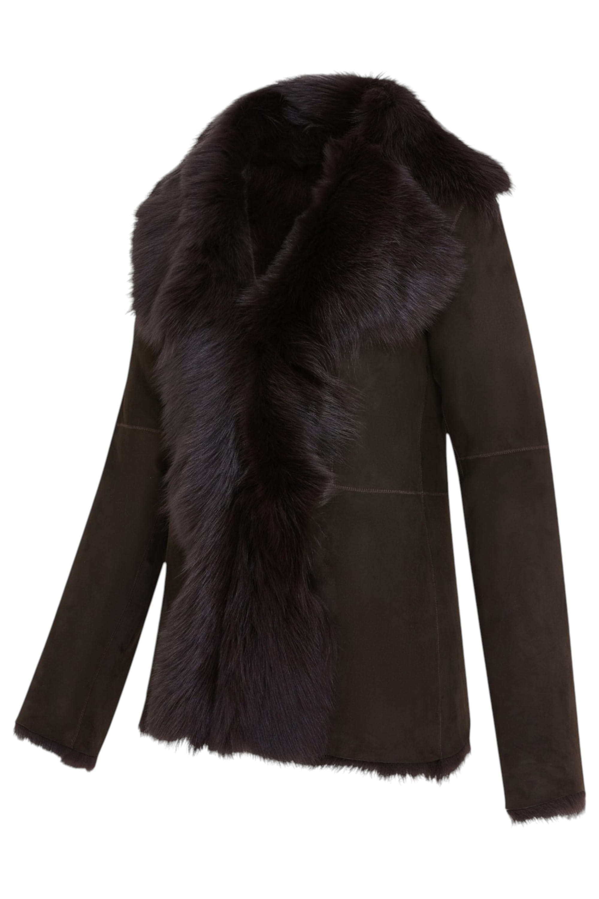 Brown Sheep Toscana Shearling Leather Jacket, Image 2 of 6