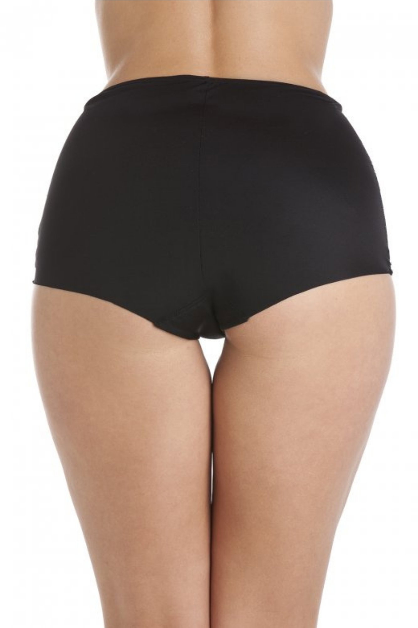 Black 2 Pack Seamless High Waist Floral Briefs, Image 3 of 4