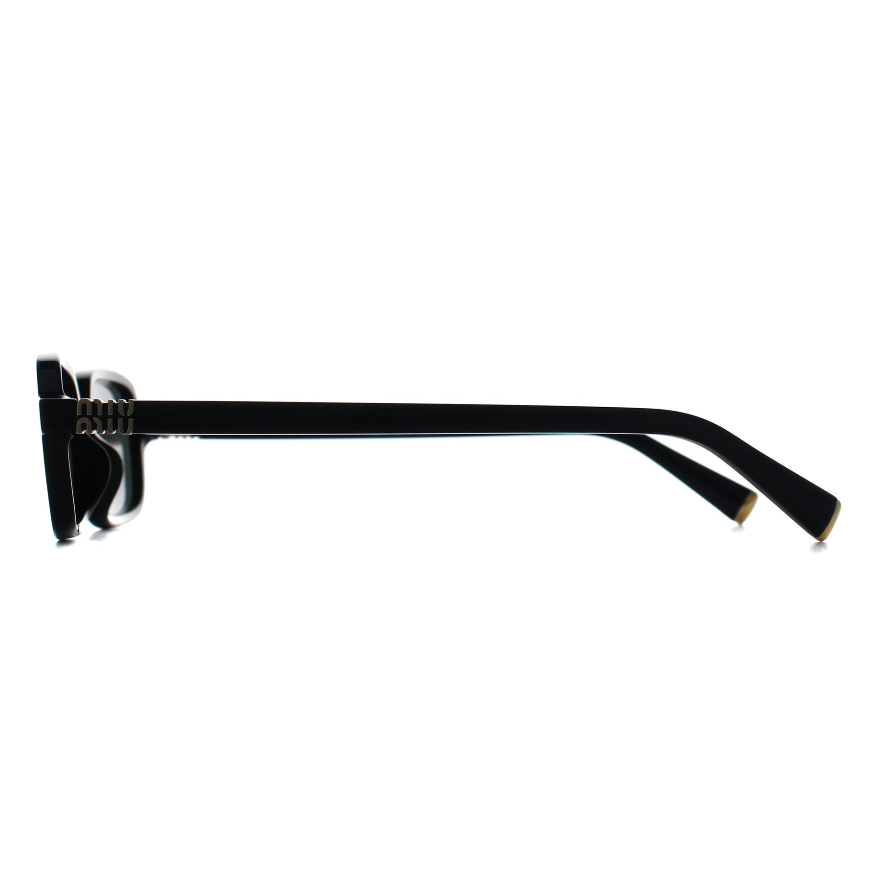 Black Miu Miu Black Rectangle Black Dark Grey MU11ZS, Image 3 of 3