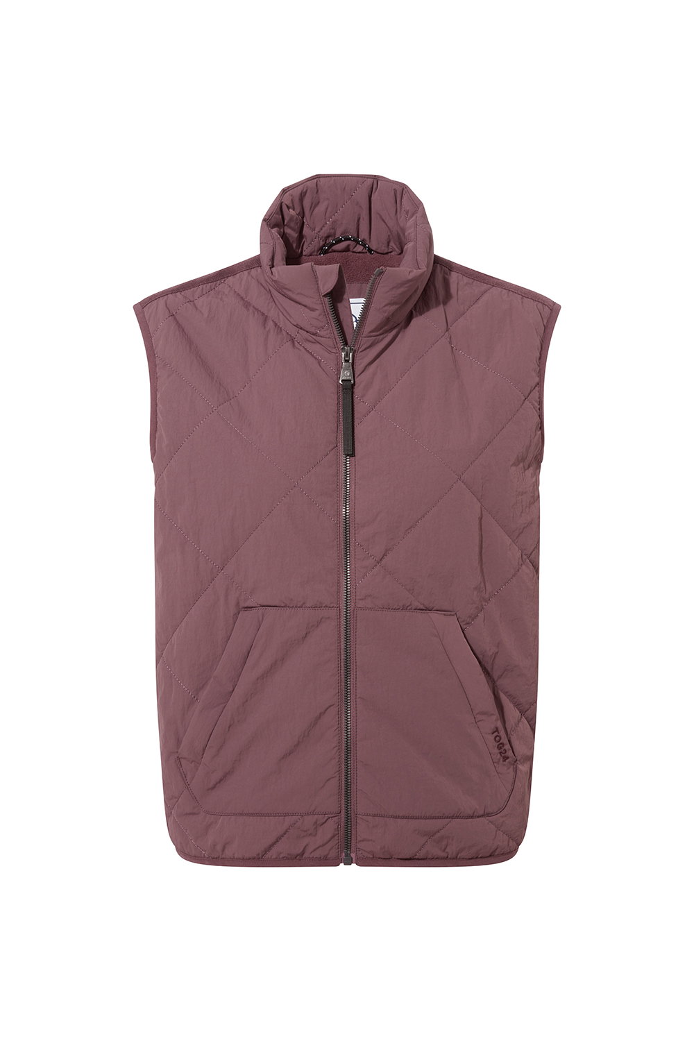 Mauve Juni Relaxed Fit Shower Resistant Gilet, Image 6 of 6