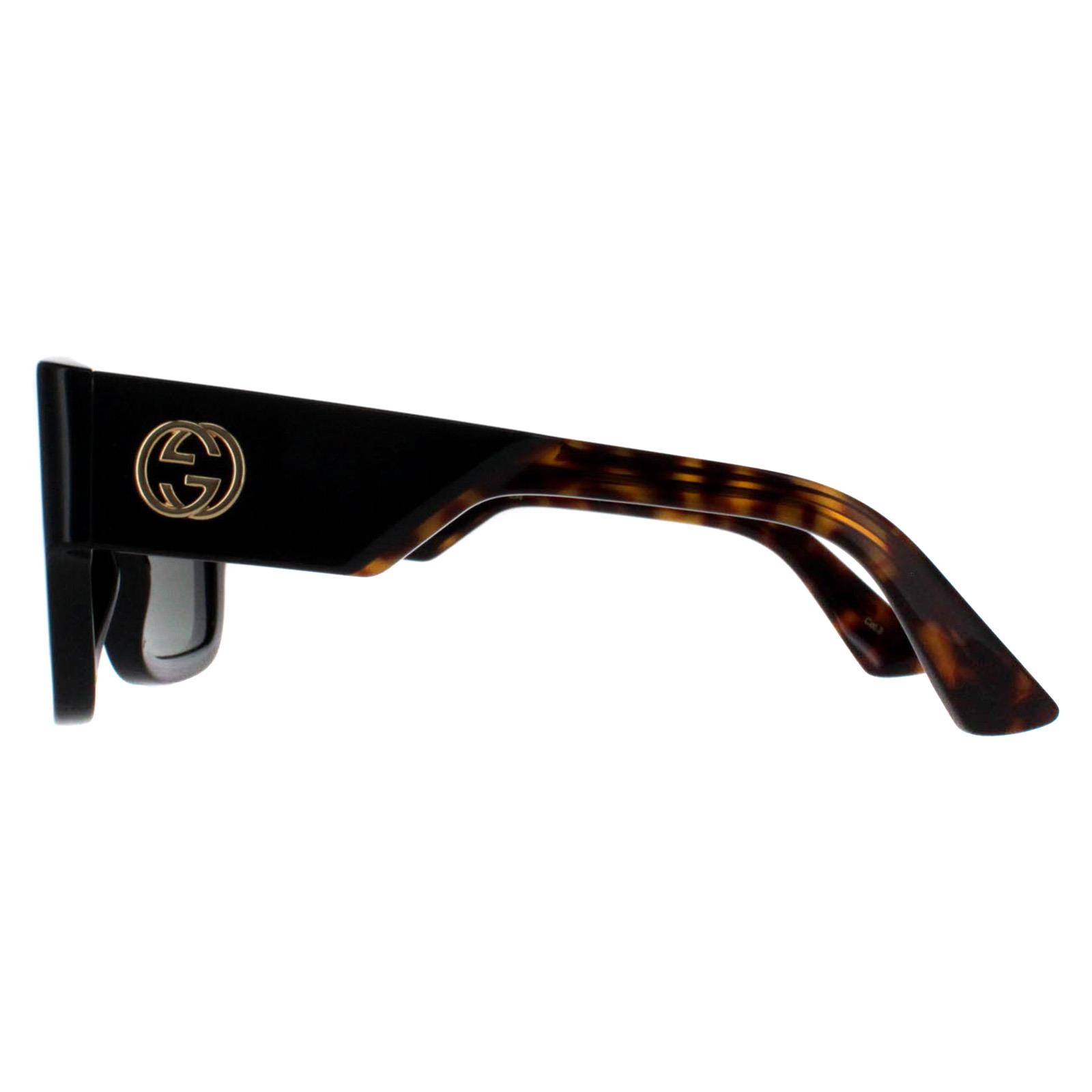 Black Gucci Black Square Black with Havana Grey GG1663S, Image 3 of 4