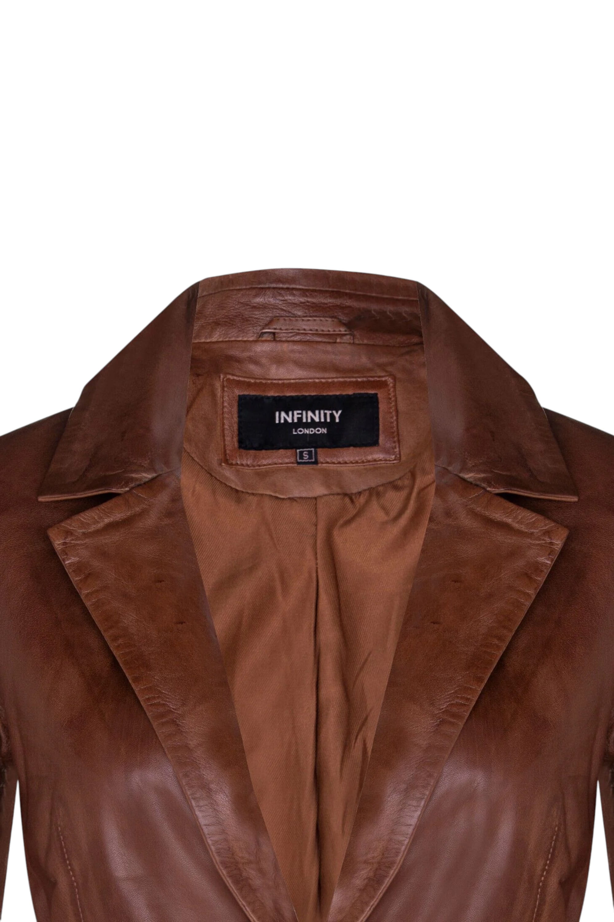 Tan Soft Leather Blazer Jacket-Apeldoorn, Image 5 of 5