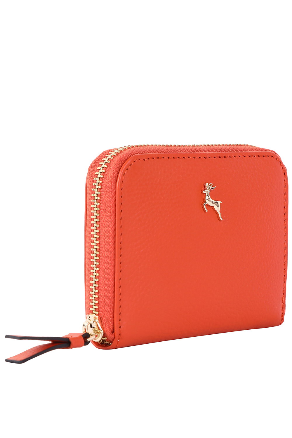 Orange Ashwood Leather Orange 'Mini X' RFID Protected Real Leather Purse, Image 2 of 4