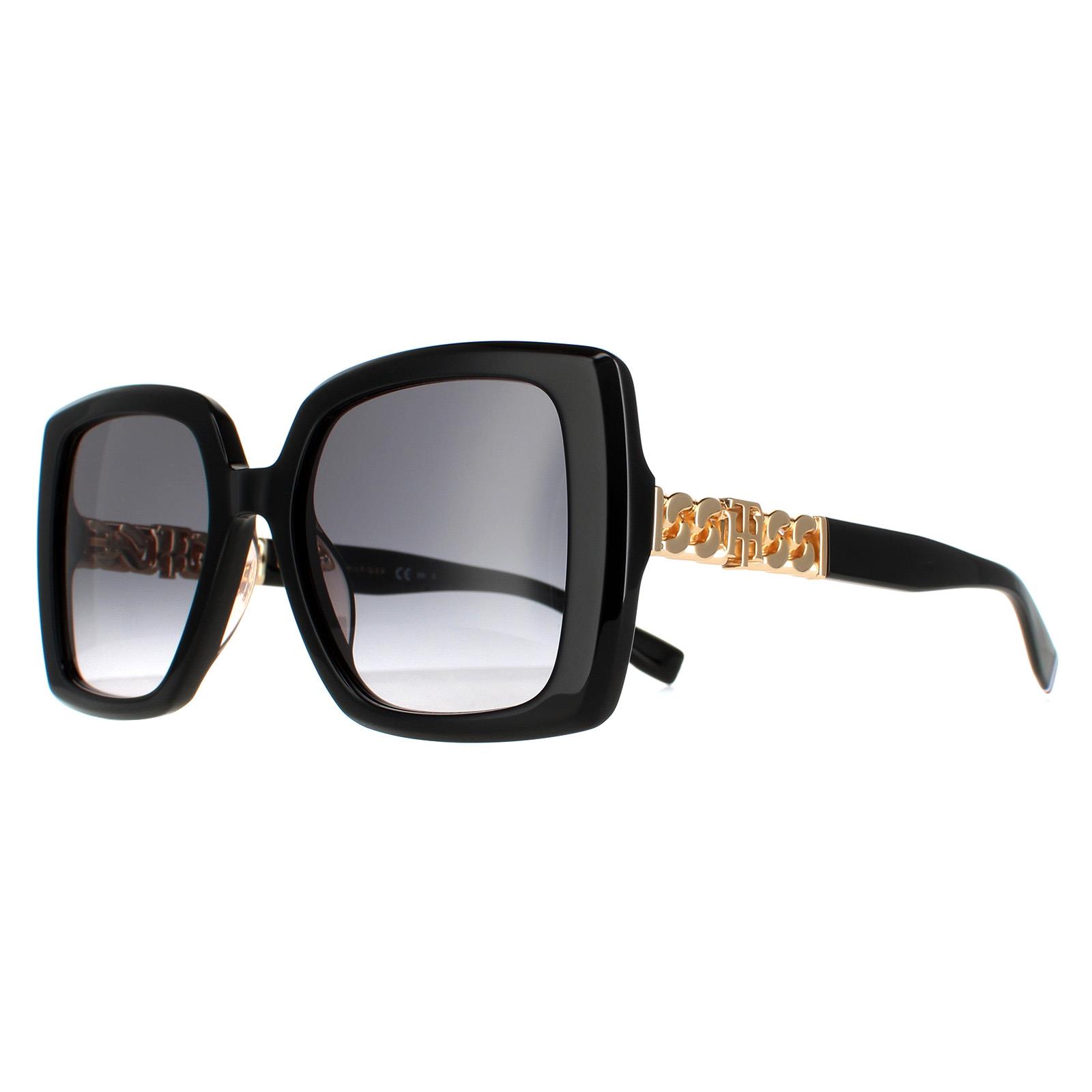 Black Tommy Hilfiger Black Square Black Dark Grey Gradient TH 1894/S, Image 2 of 4