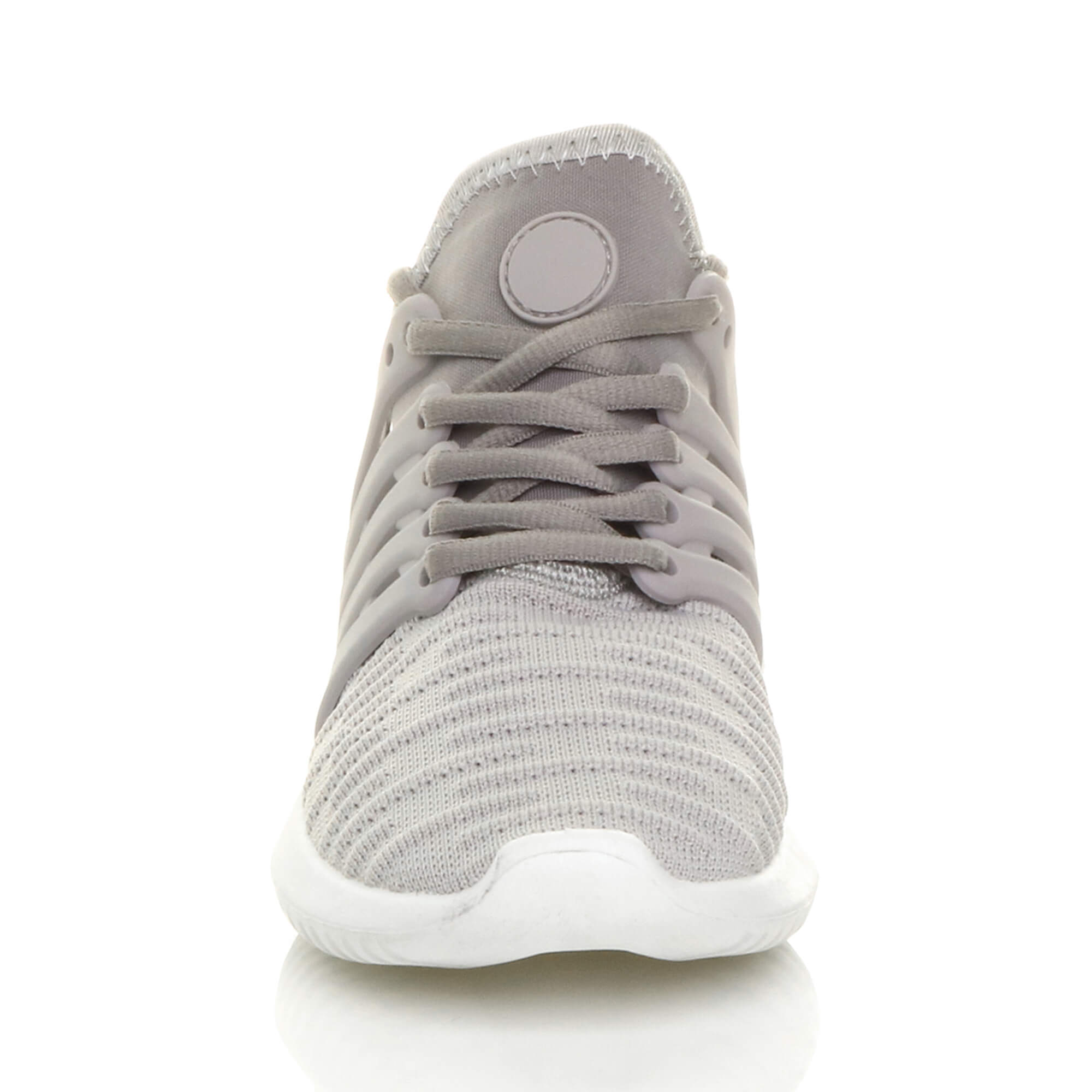 Grey AJVANI Grey Lace Up Trainers, Image 5 of 5
