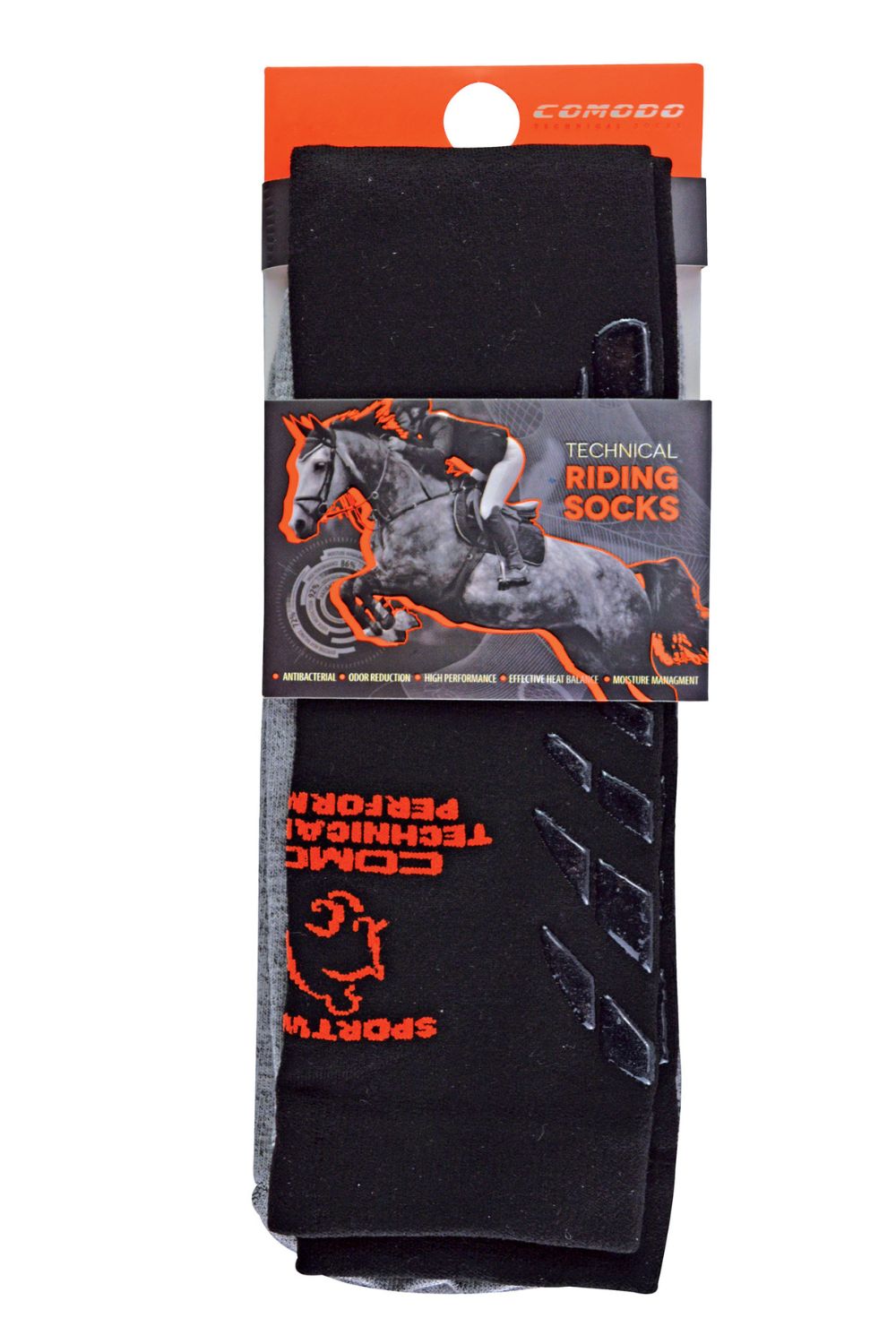 Black Knee High Horse Riding Socks, Image 2 of 3