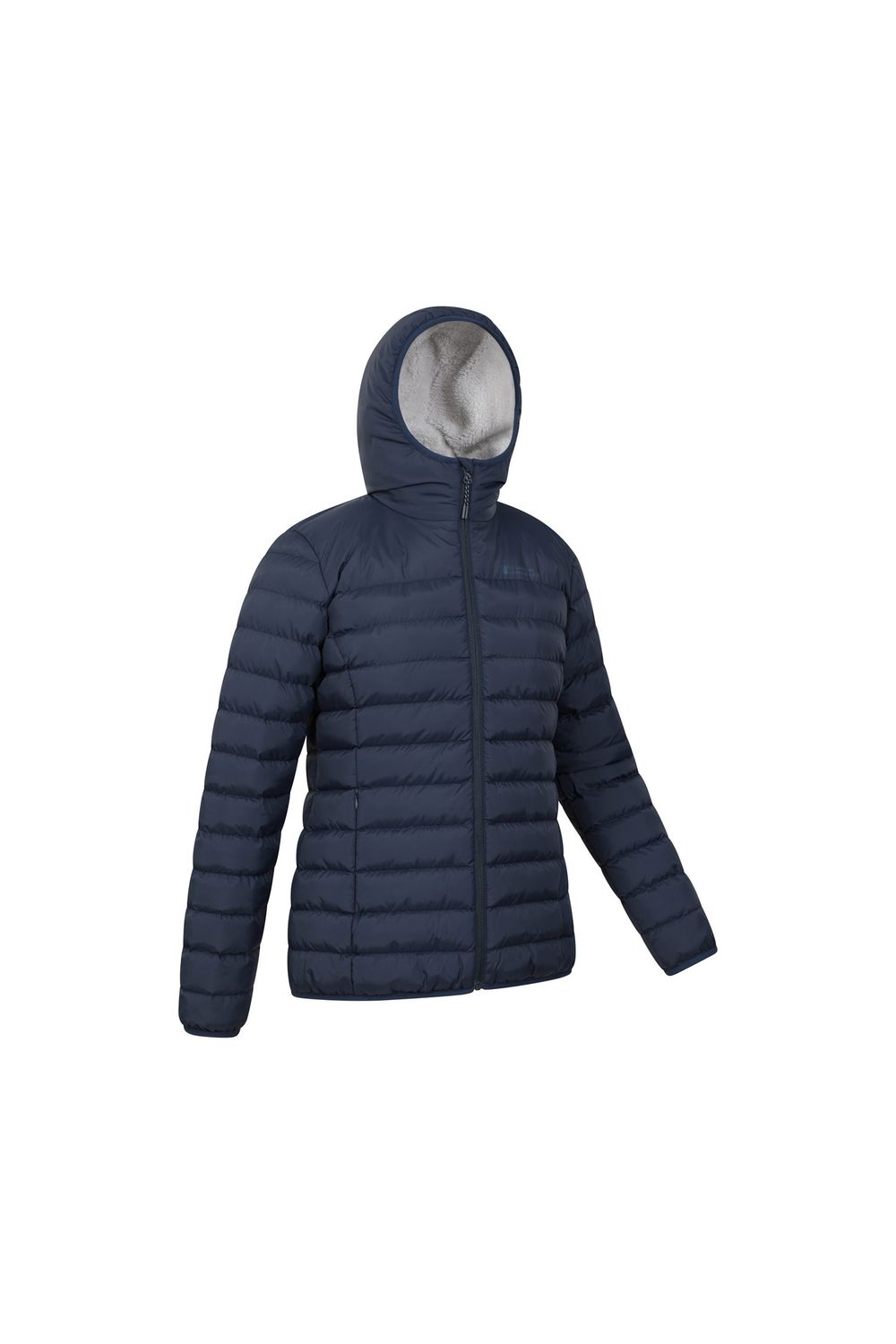 Navy Faux Fur Lined Padded Jacket, Image 4 of 5