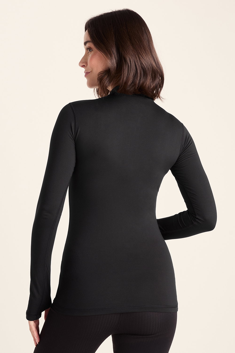 Black Snowdon Thermal Base Layer Quarter Zip, Image 3 of 5
