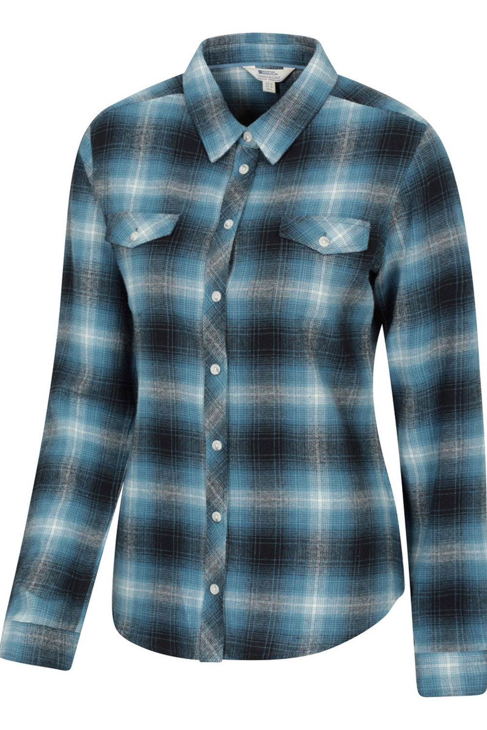 Navy Blue Willow Flannel Shirt, Image 3 of 4