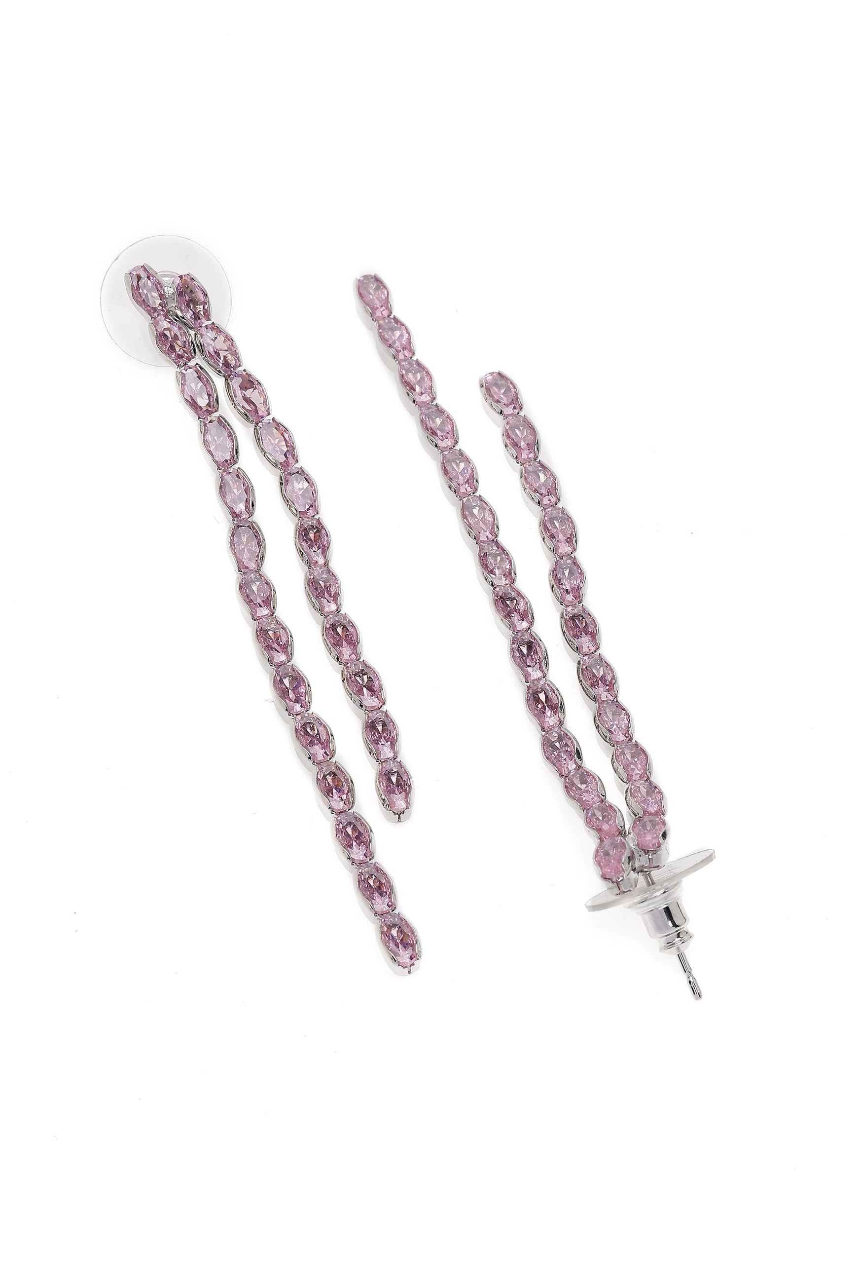 Light Pink Light Pink Double Long Earrings, Image 3 of 4