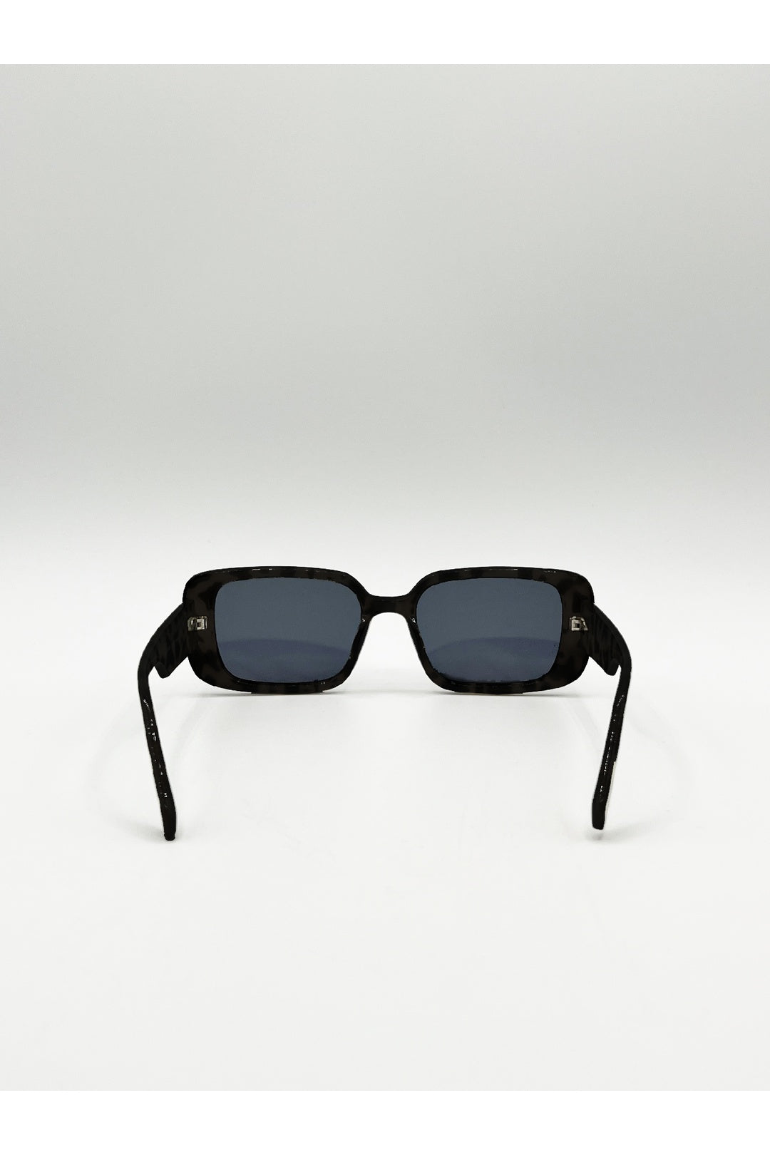 Black Oversized Rectangle Sunglasses, Image 4 of 4