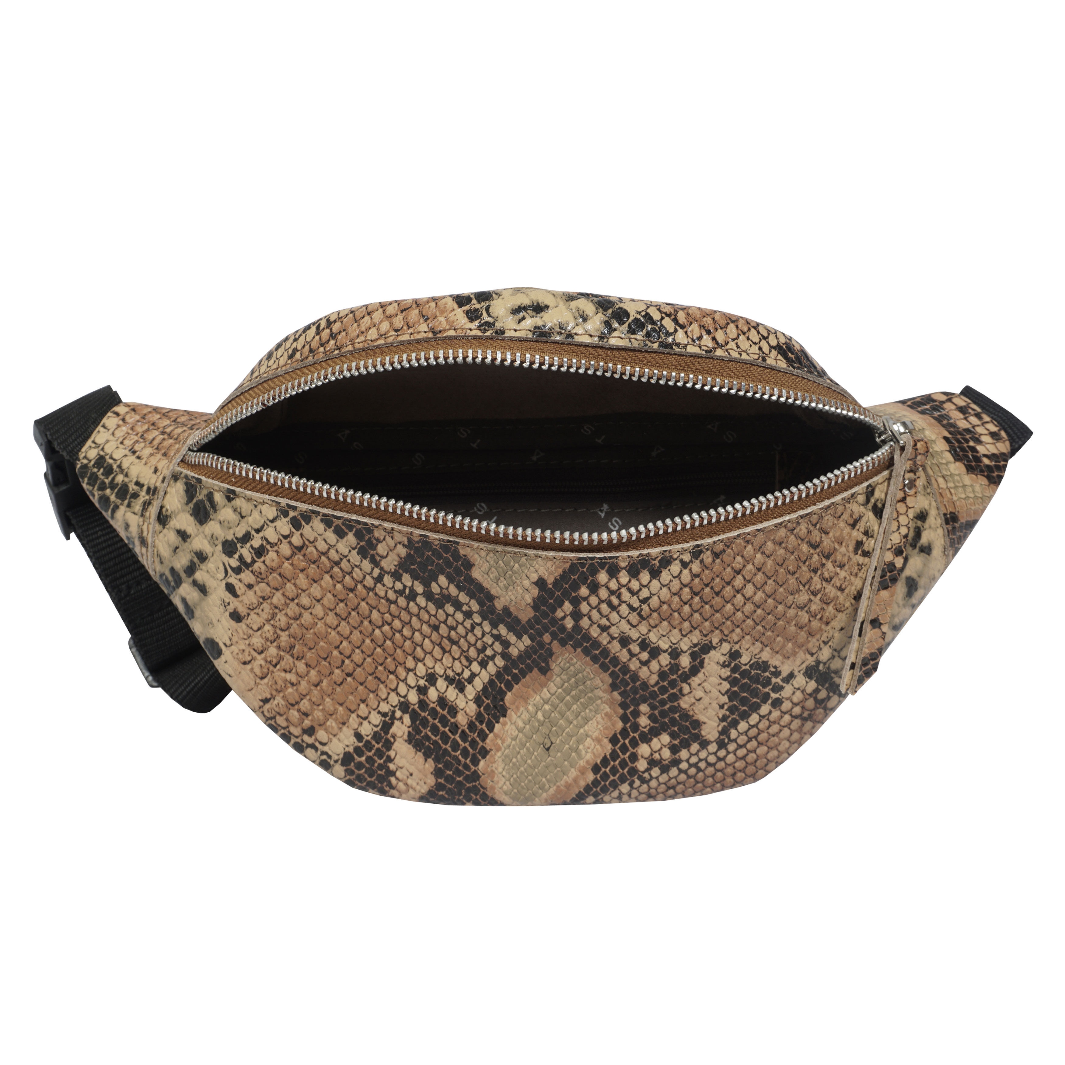 Tan 'NOAH' Real Leather Bum Belt Bag, Image 3 of 5
