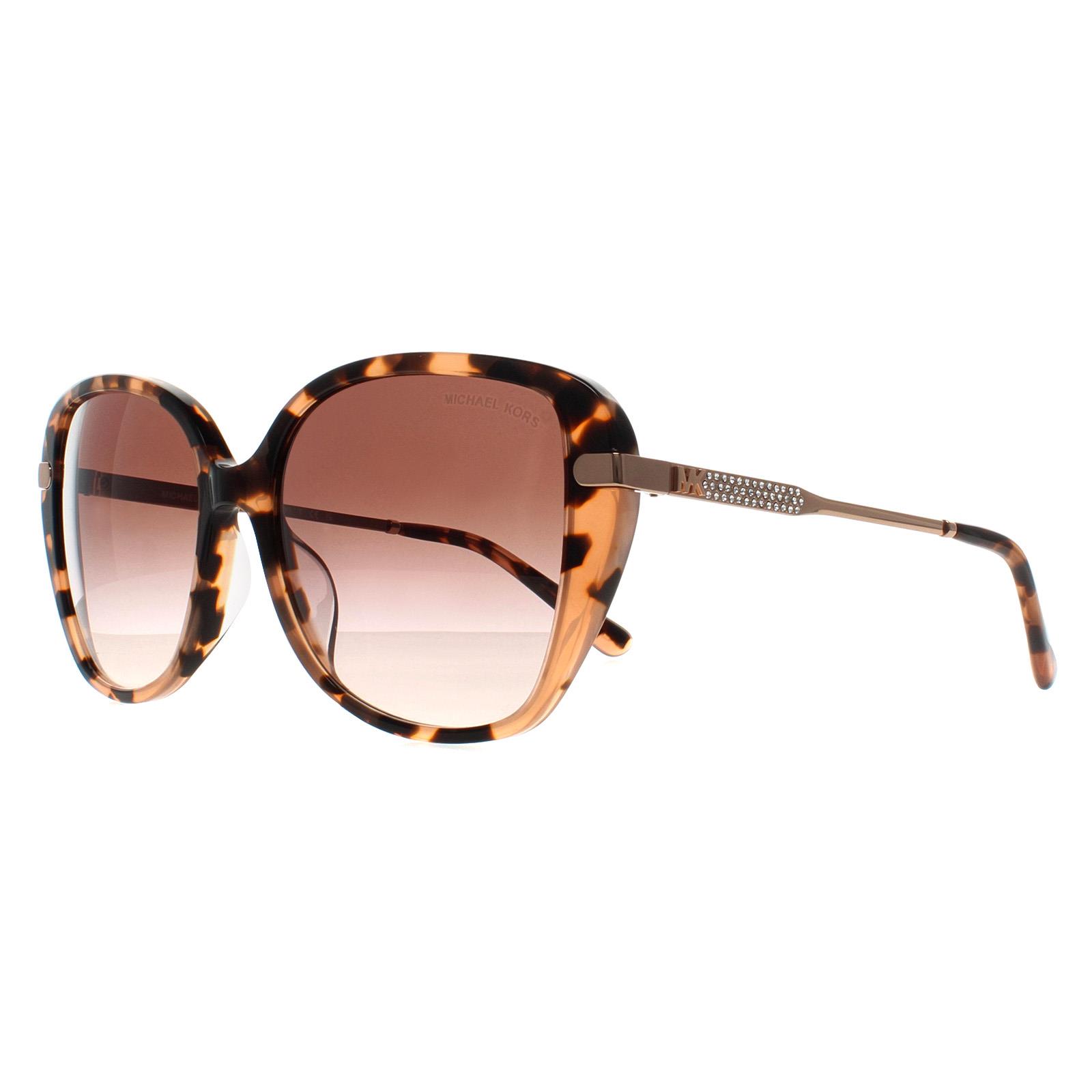 Brown Michael Kors Brown Square Pink Tortoise Brown Pink Gradient MK2185BU, Image 2 of 4