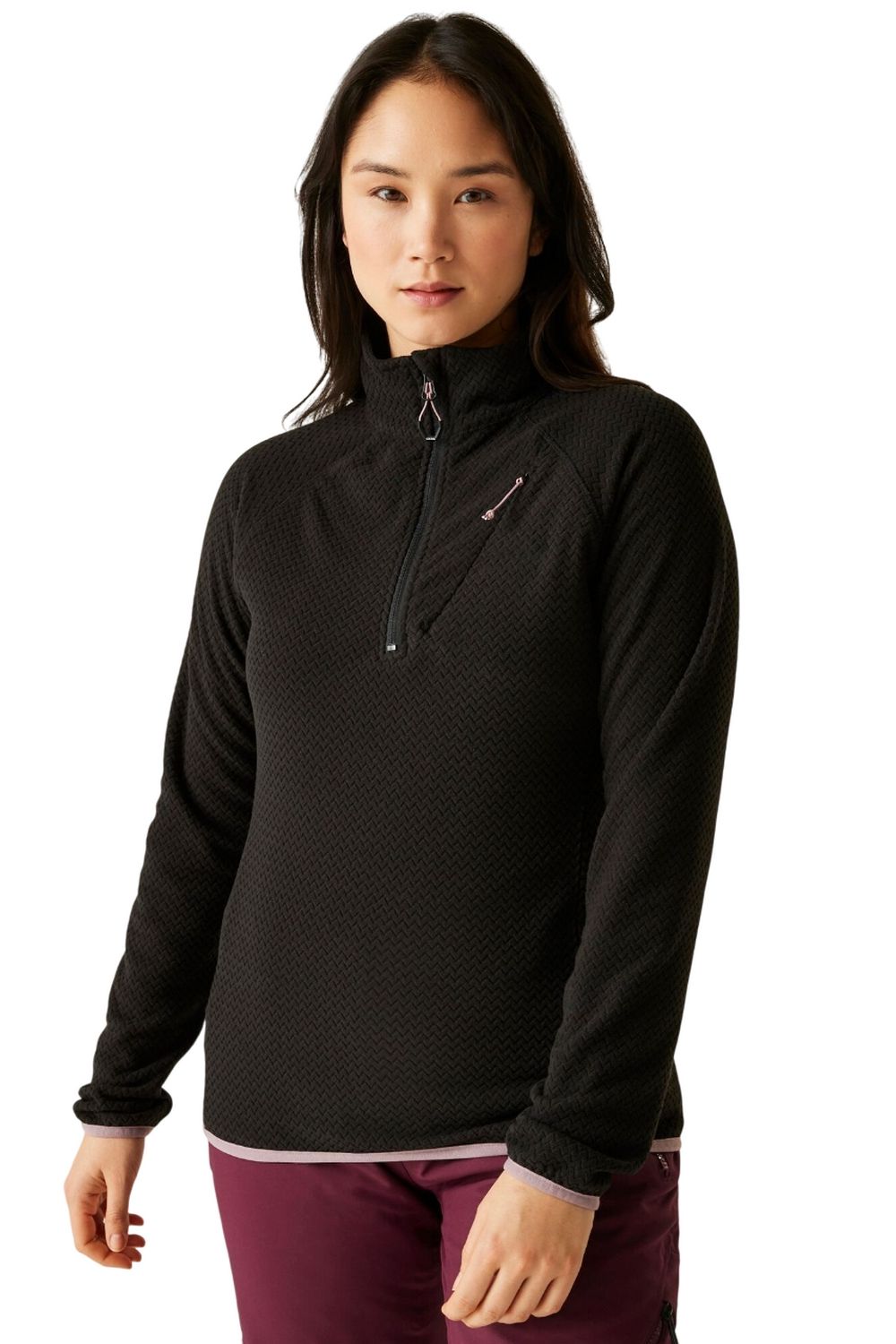 Black Switch Up Fleece Top, Image 4 of 4