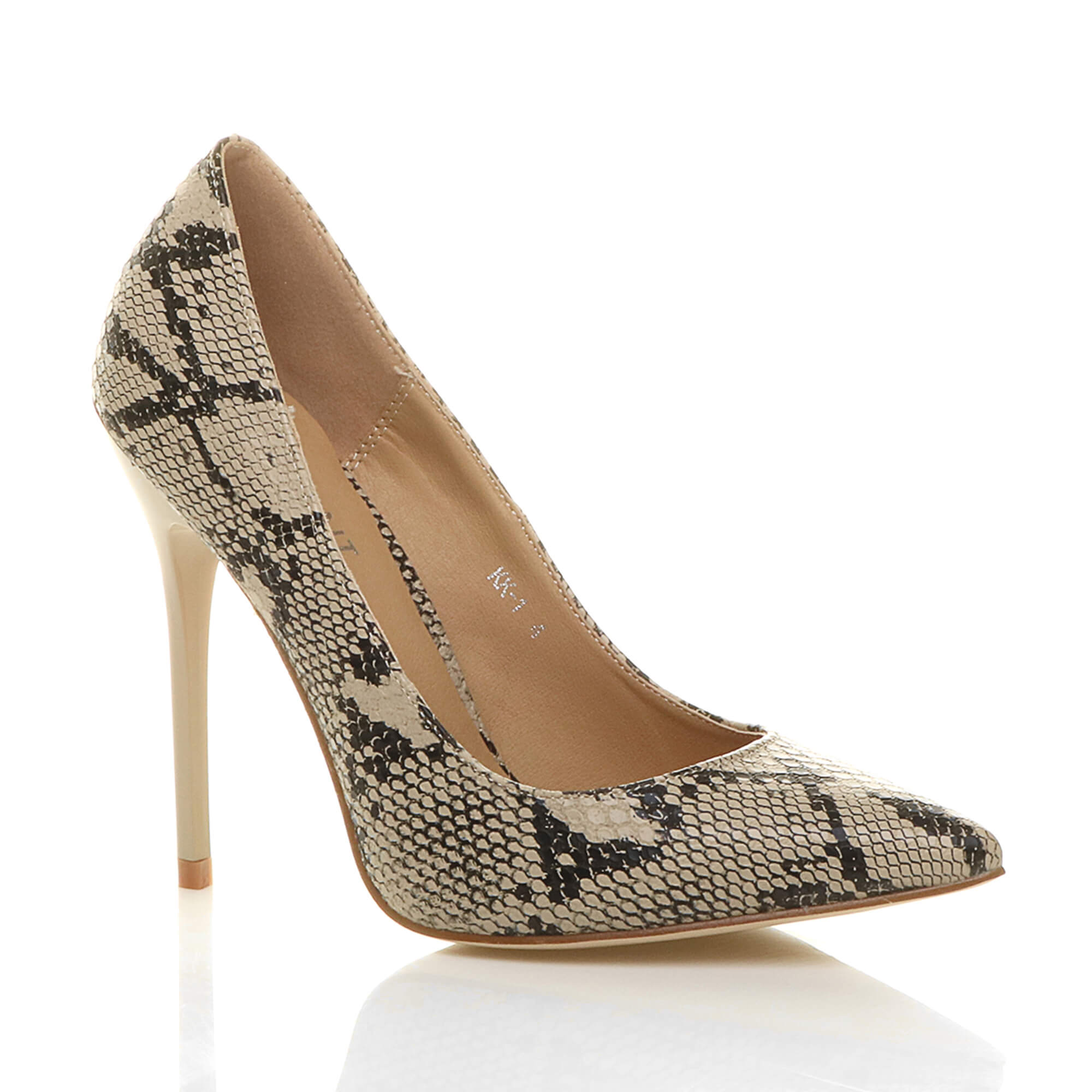 Black High Heel Stiletto Pointed Toe Court Shoes