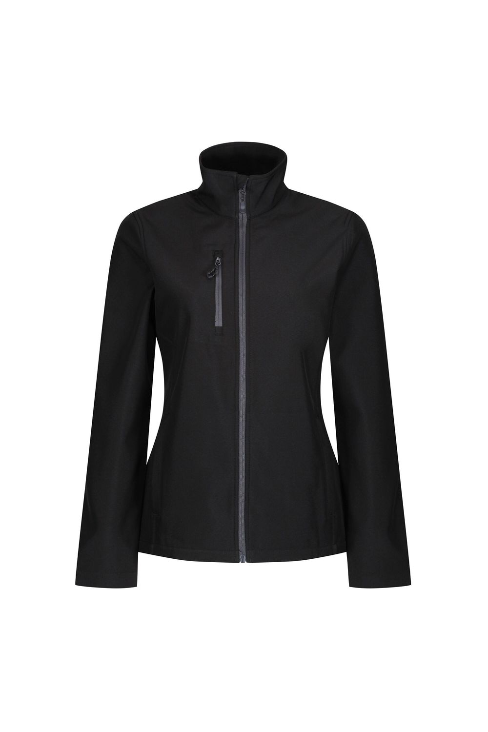 Black Recycled Full Zip Fleece, Image 2 of 5