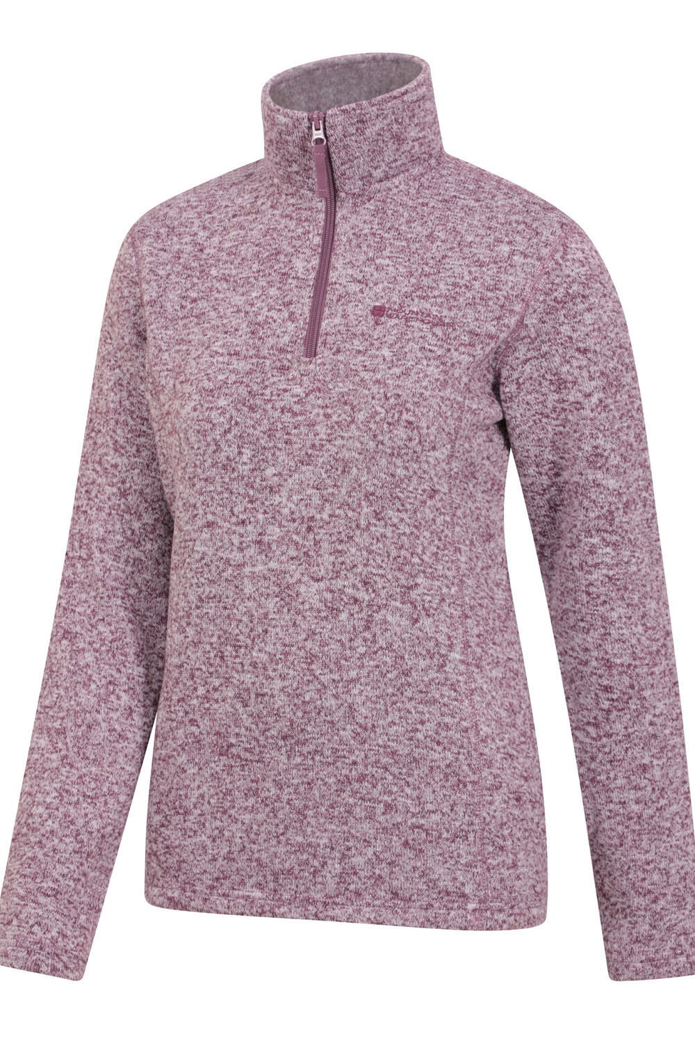 Burgundy Idris Half Zip Fleece Top, Image 3 of 4