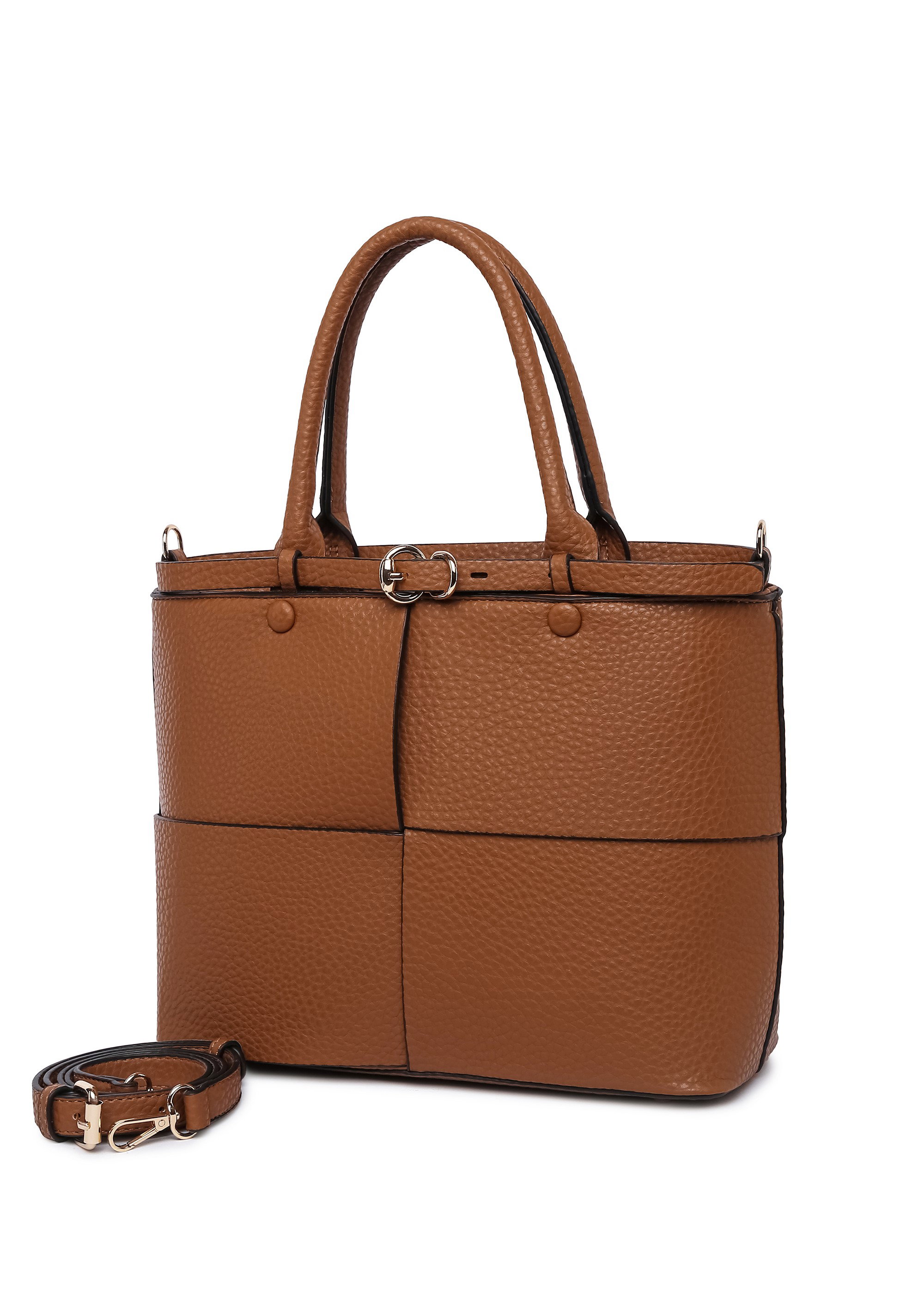 Tan Raffaella Tan Buckle Shoulder Bag, Image 1 of 2