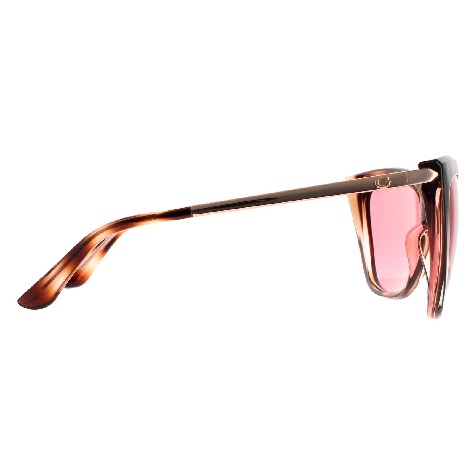 Brown Cat Eye Havana Burgundy Sunglasses, Image 4 of 4