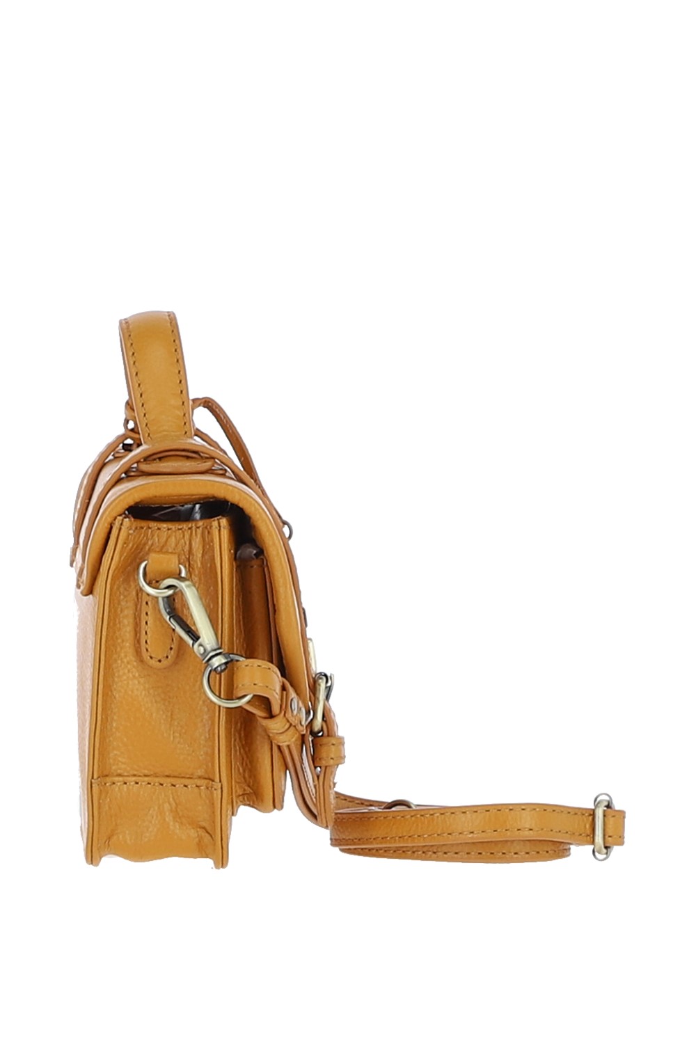 Ochre Ashwood Leather Ochre Stylish Real Leather Small Satchel Bag, Image 4 of 4