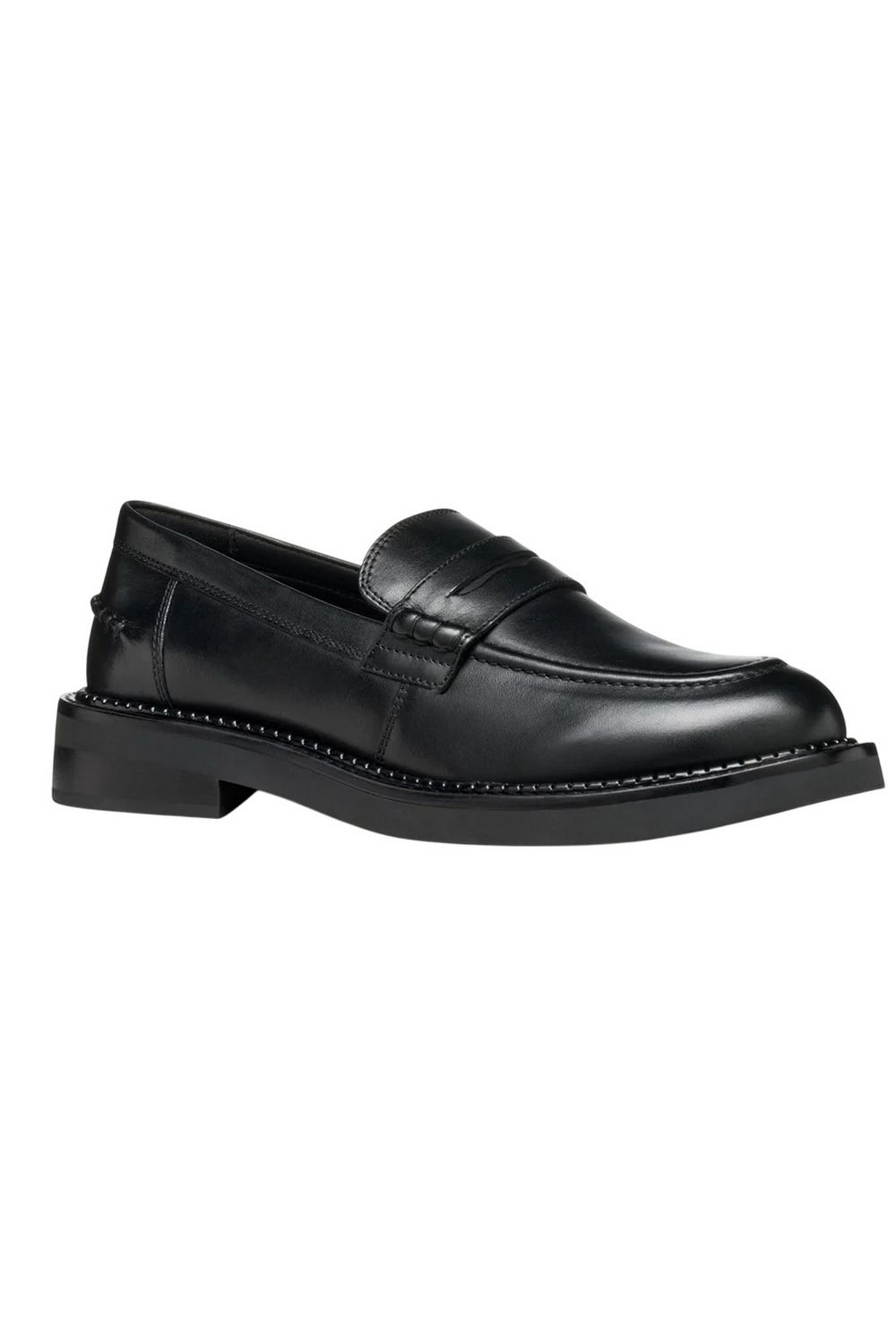 Black D Serilda E Leather Loafers, Image 1 of 4