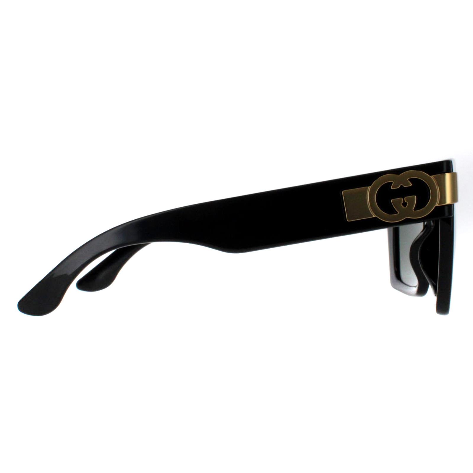 Black Square Black with Gold Grey GG1689S, Image 4 of 6