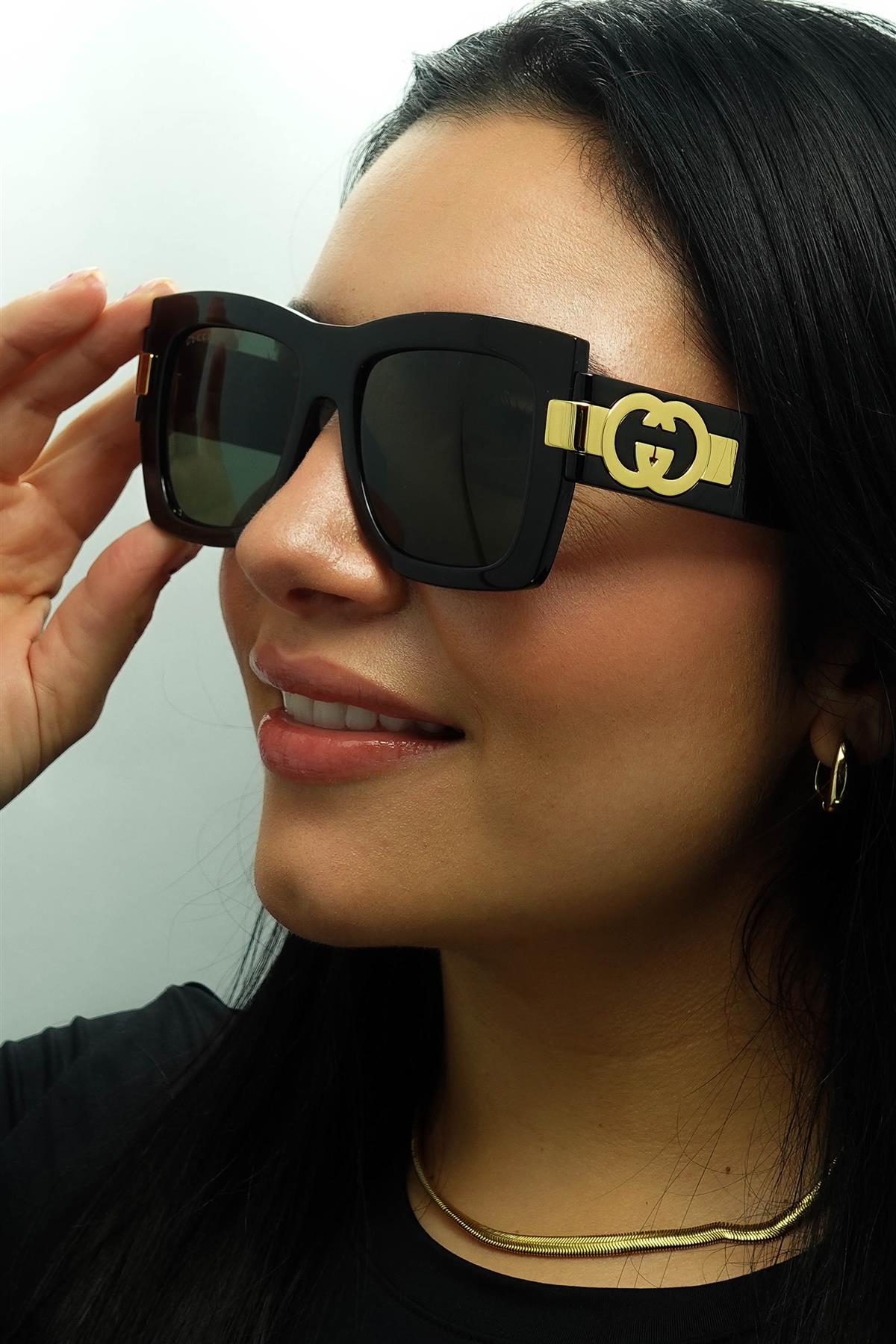 Square Black with Gold Grey GG1688S, Image 5 of 6