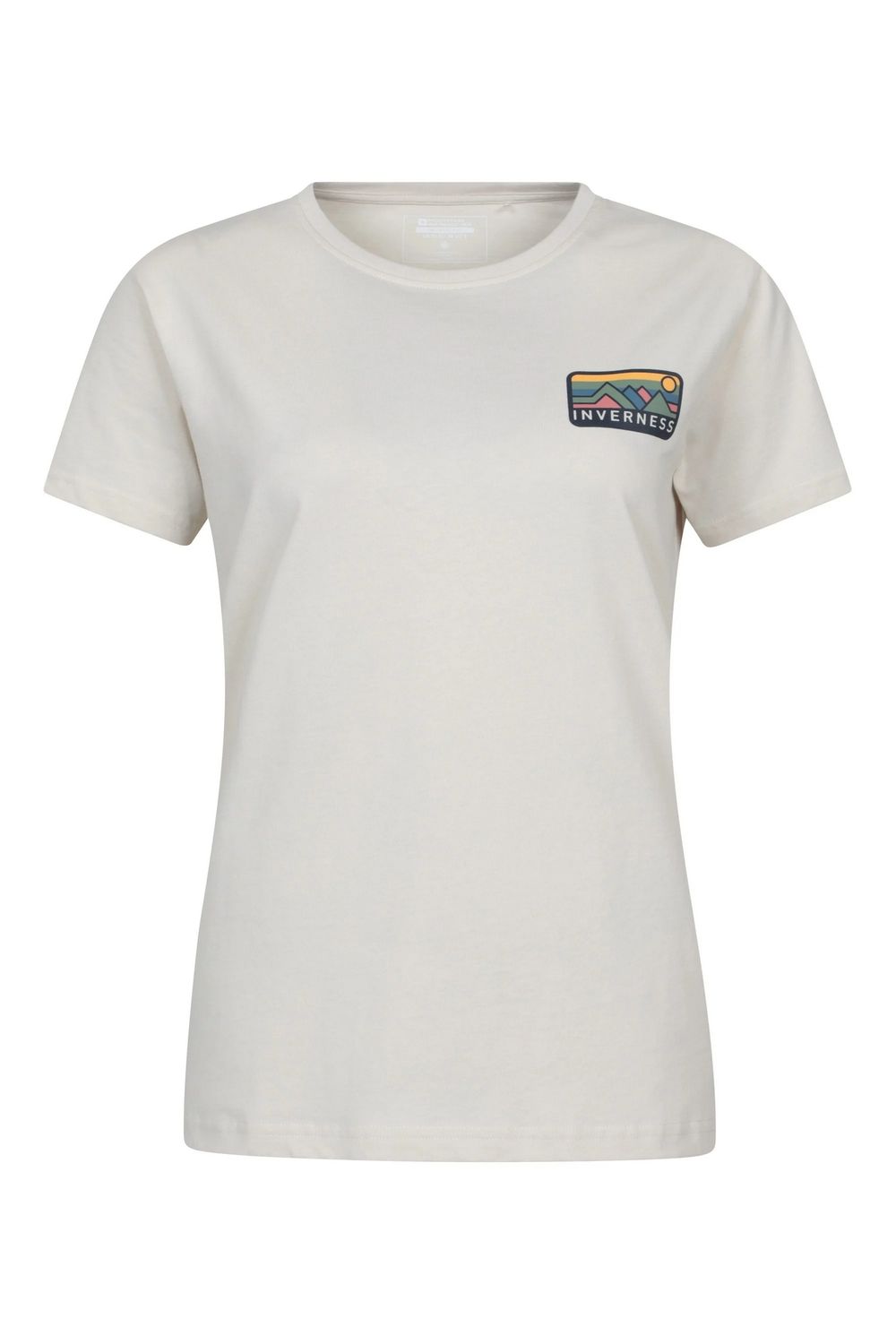 Beige Inverness Relaxed Fit Short Sleeved TShirt, Image 1 of 4