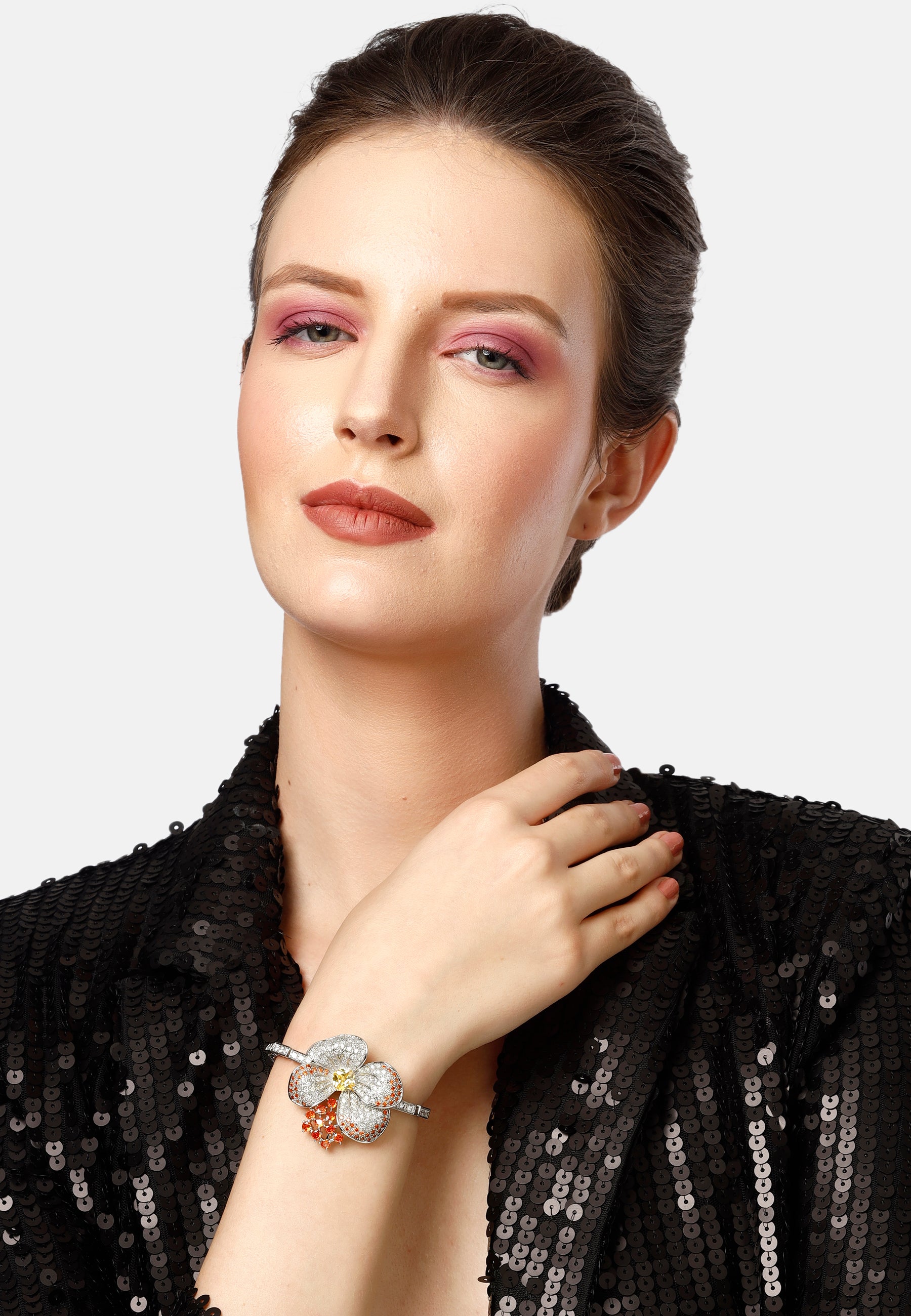 Orange Diva Floral Bracelet, Image 5 of 6