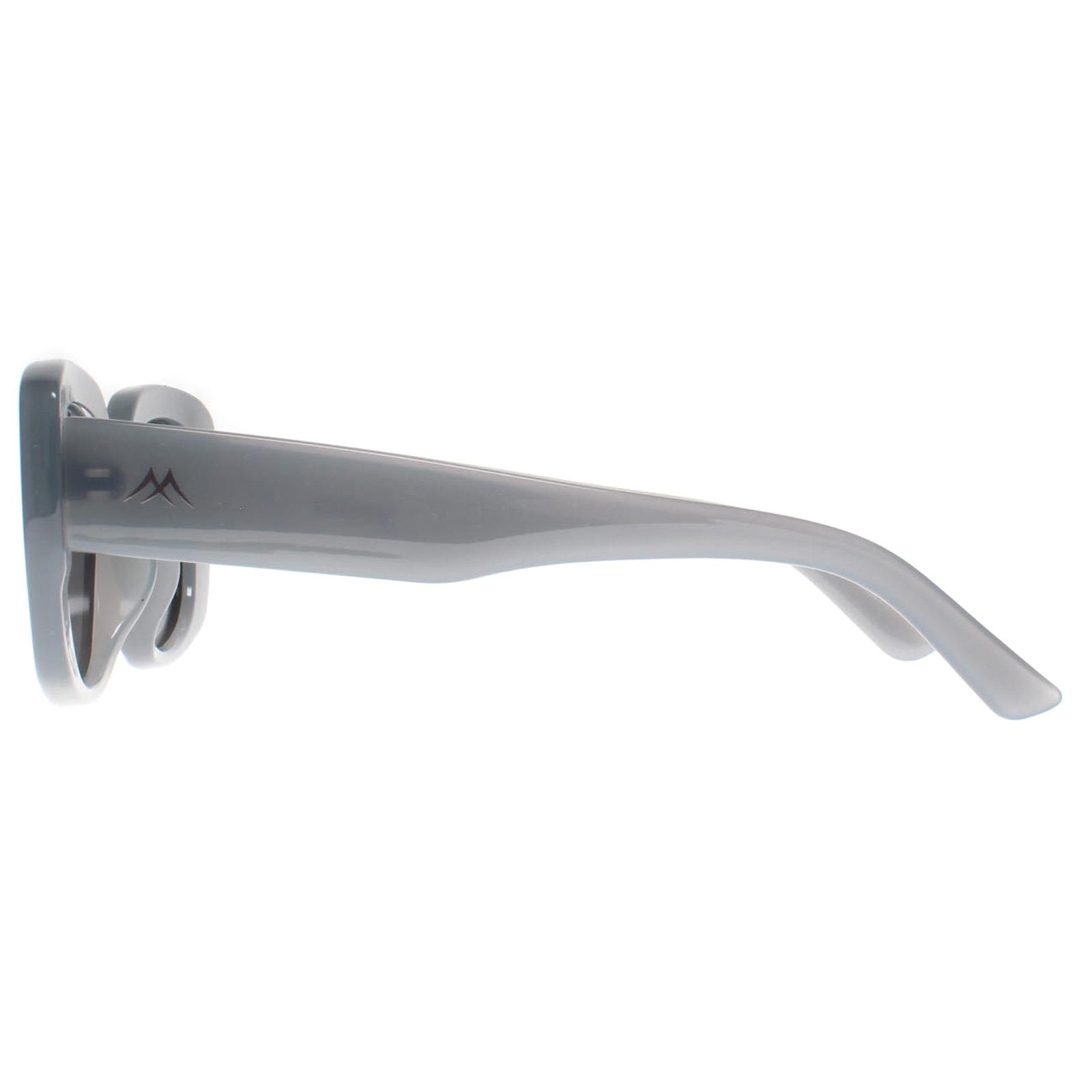 Rectangle Shiny Blue Cream Smoke Grey Polarized MP56, Image 3 of 3